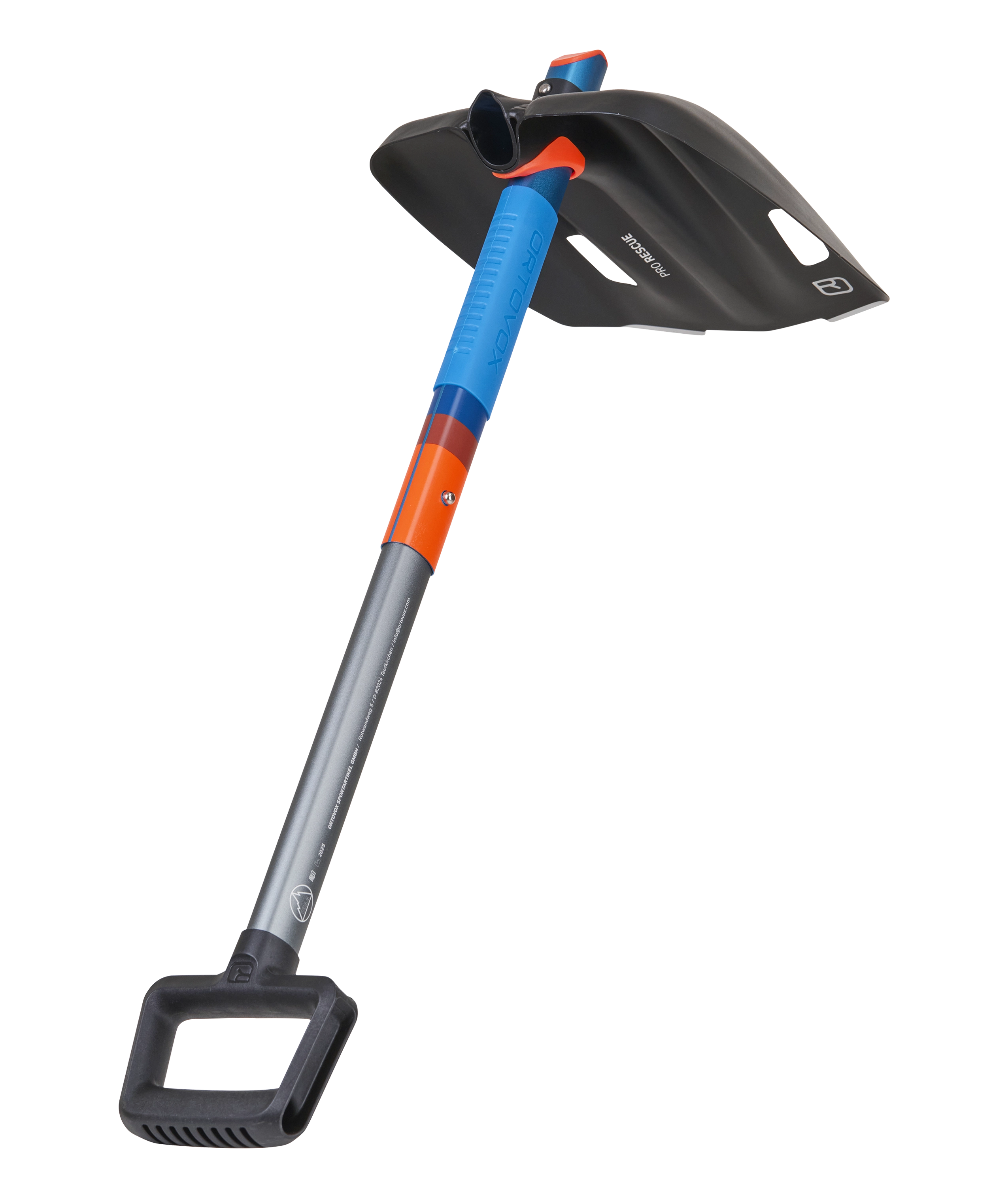 garden tool, trowel, shovel, adjustable handle, blue orange gray
