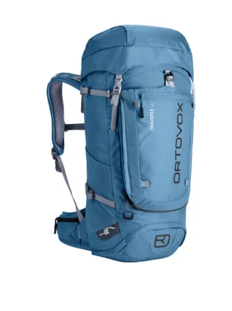 backpack, hiking, blue, external frame, drtovox