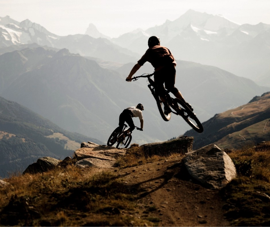 ORTOVOX_SBU_Mountainbike_Trail mountain biking, bikers, off-road, rocky trail, mountain landscape