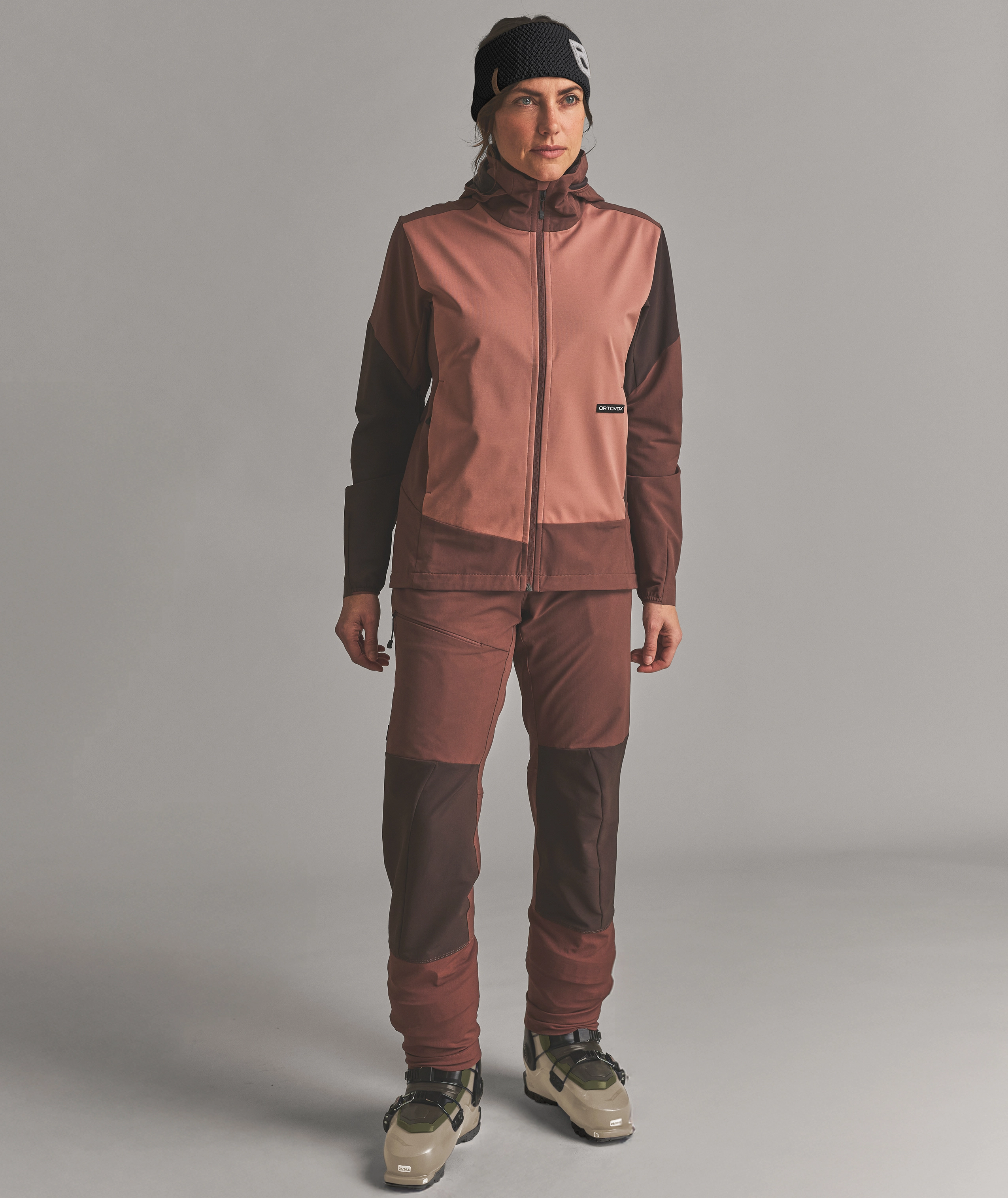 ROCK’N'WOOL HEADBAND ski jacket, softshell, color block, padded, winter pants
