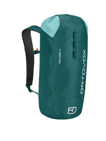 Trad Zero hydration, hydration-pack, backpack, roll-top, teal