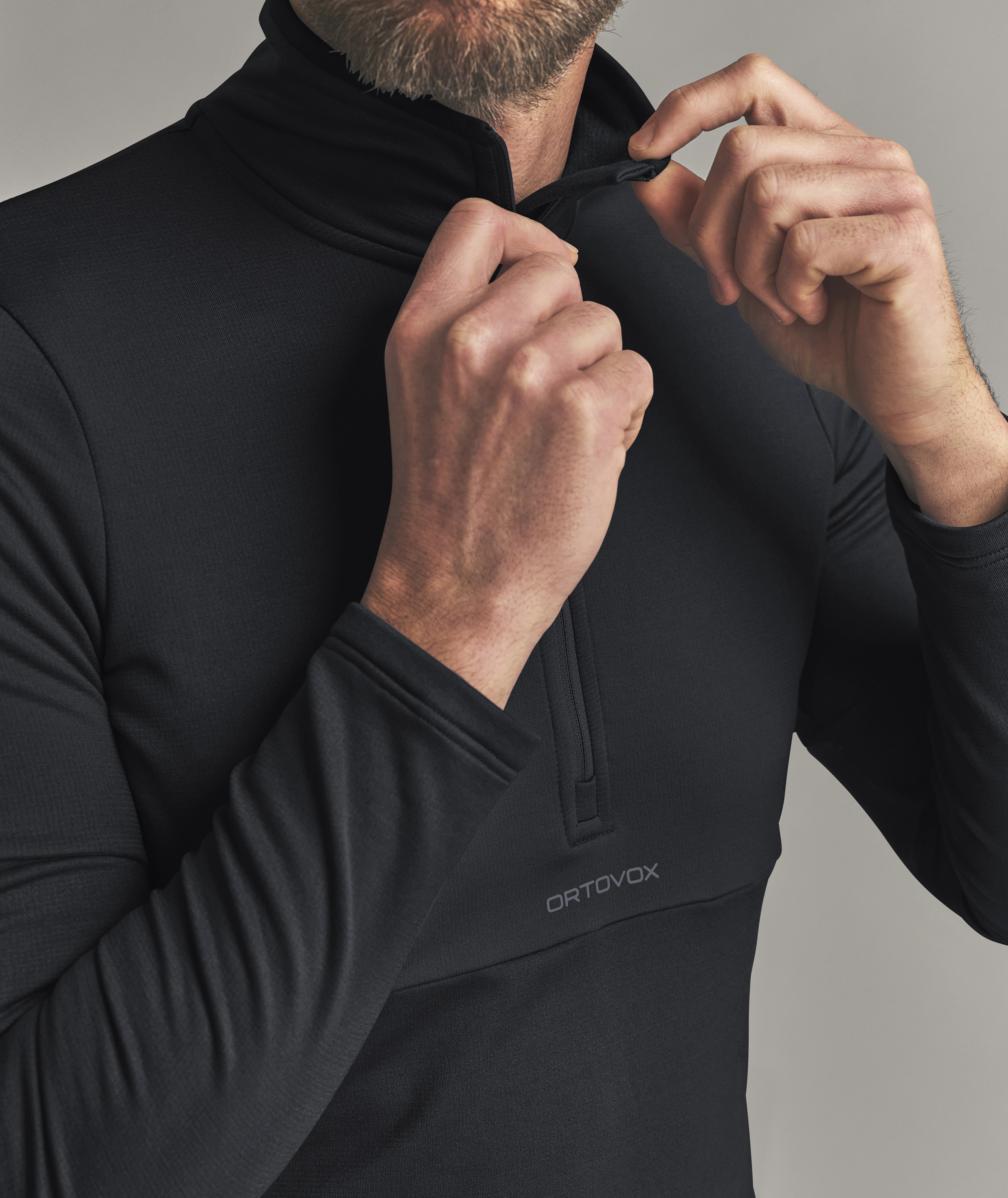 FLEECE LIGHT ZIP NECK M