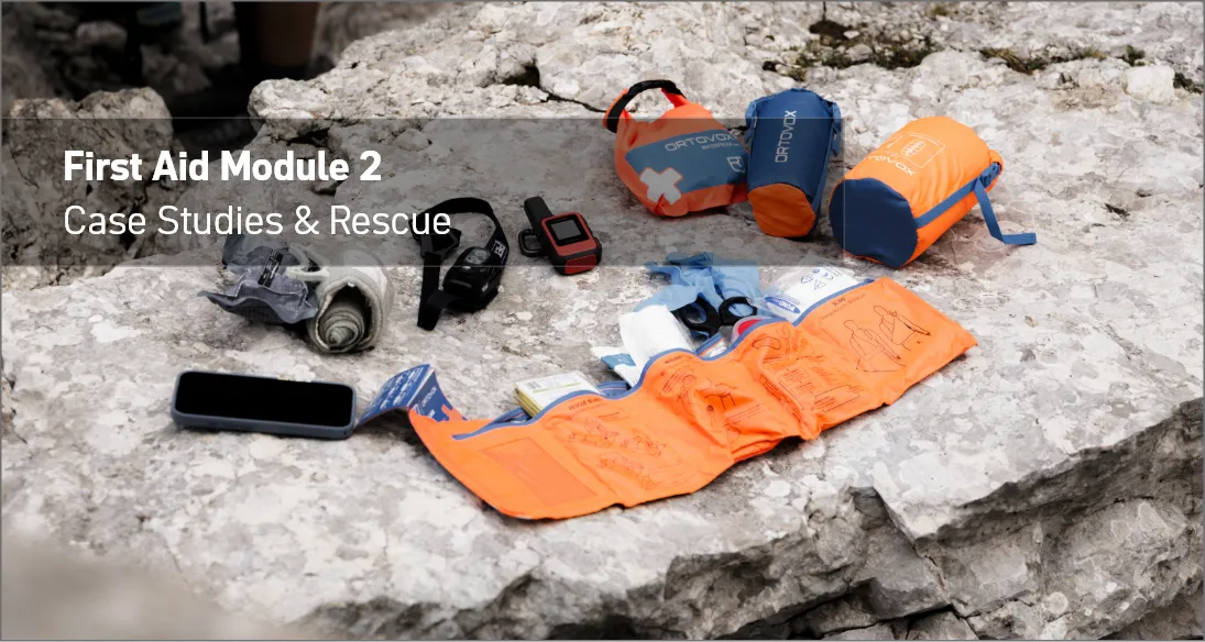 Person, Sitting, Pants, Long Sleeve, Man, Person, Sitting, Pants, Long Sleeve, Man, first aid, medical kit, bandages, orange pouch, glucose monitor