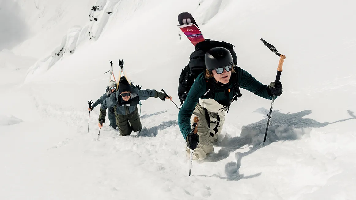 Outdoors, Piste, Bag, Person, Helmet