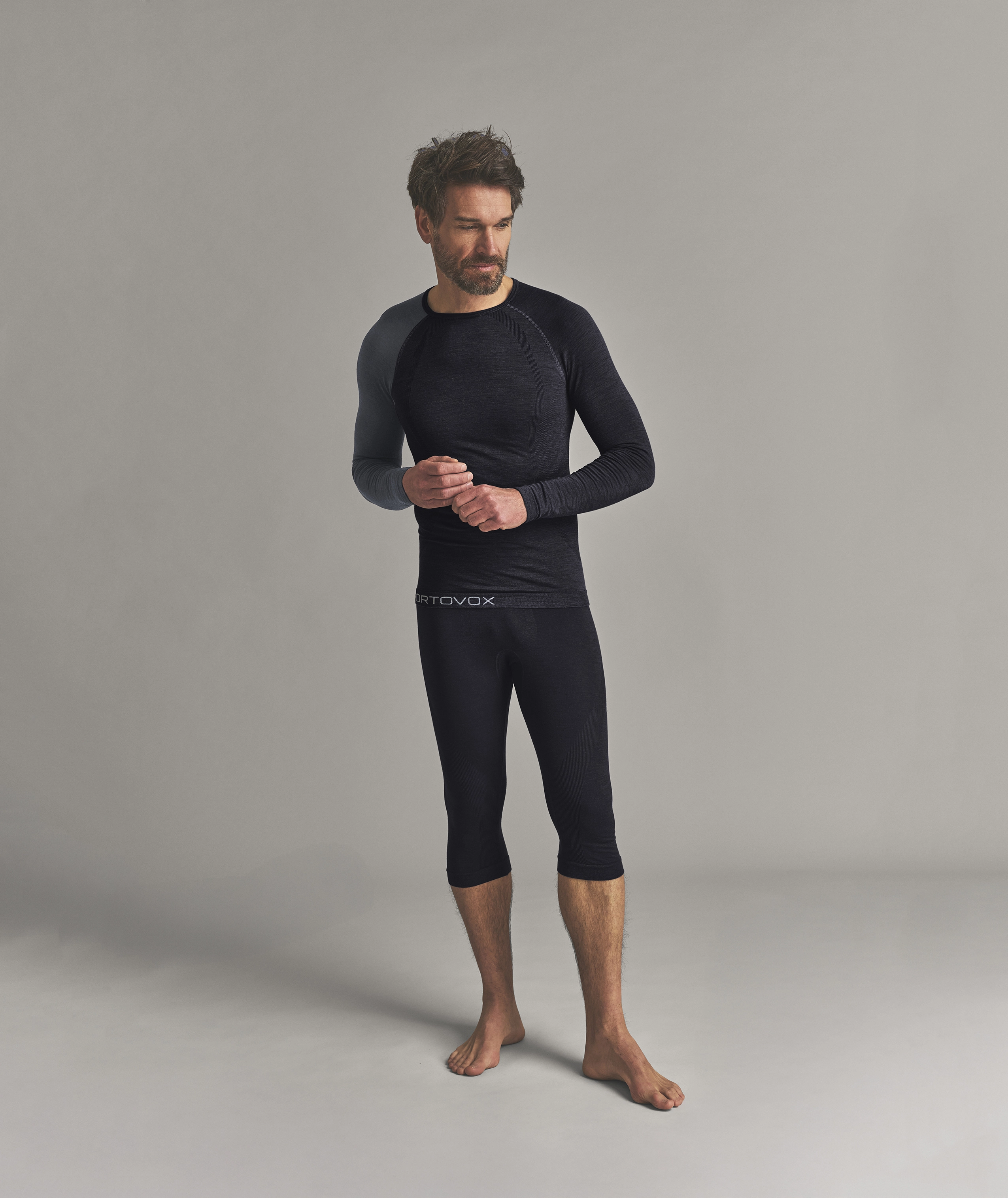120 COMP LIGHT LONG SLEEVE M long-sleeve, thermal, baseLayer, black, compression