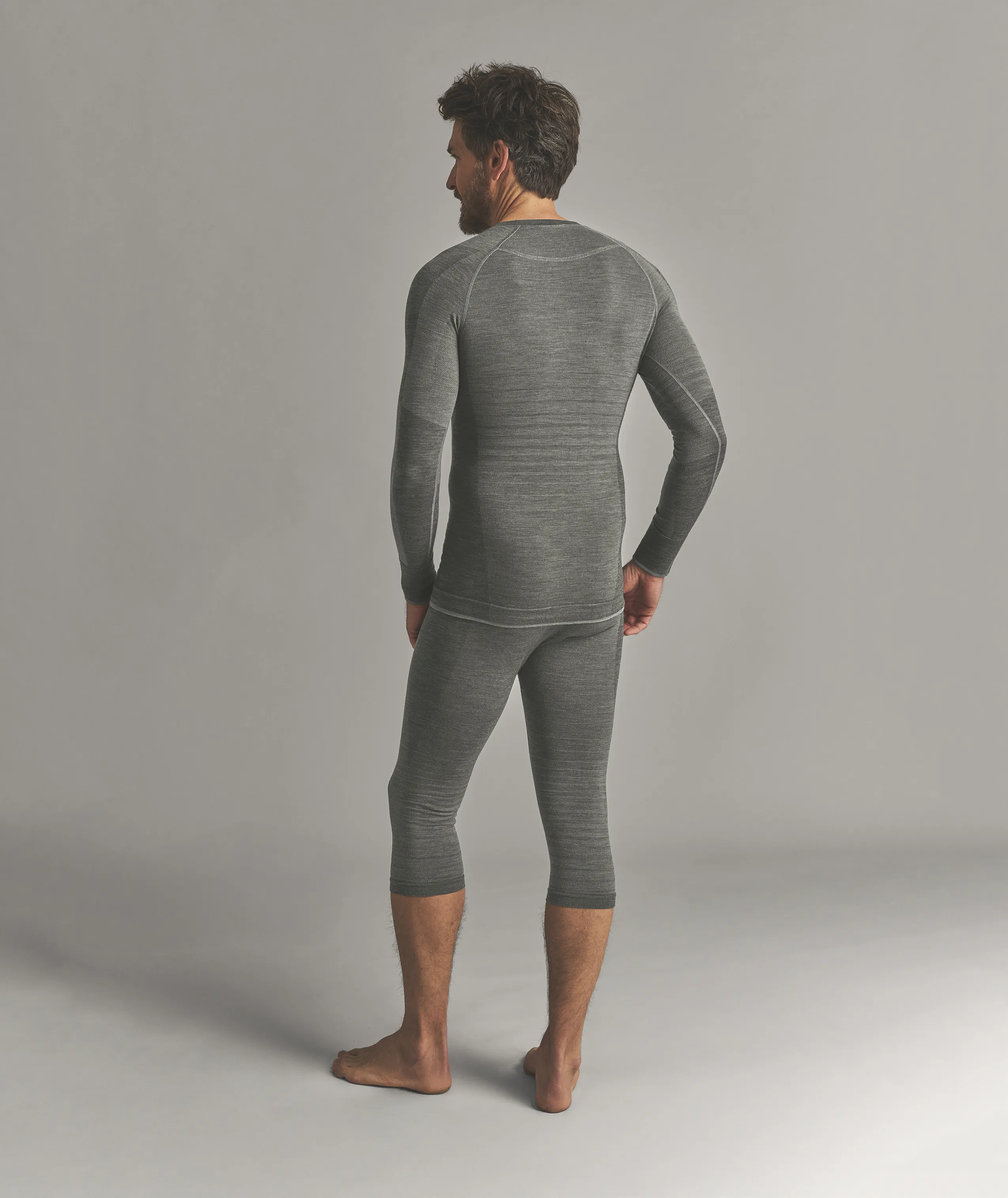 base layer, thermal wear, long sleeve, grey, leggings