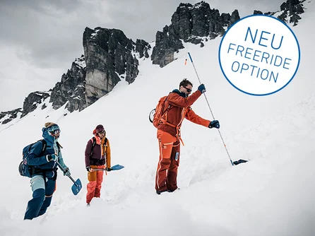 <p>Tour and training basics</p><p>Basics for staying safe in deep snow for ski touring and freeriding (2 days)</p>