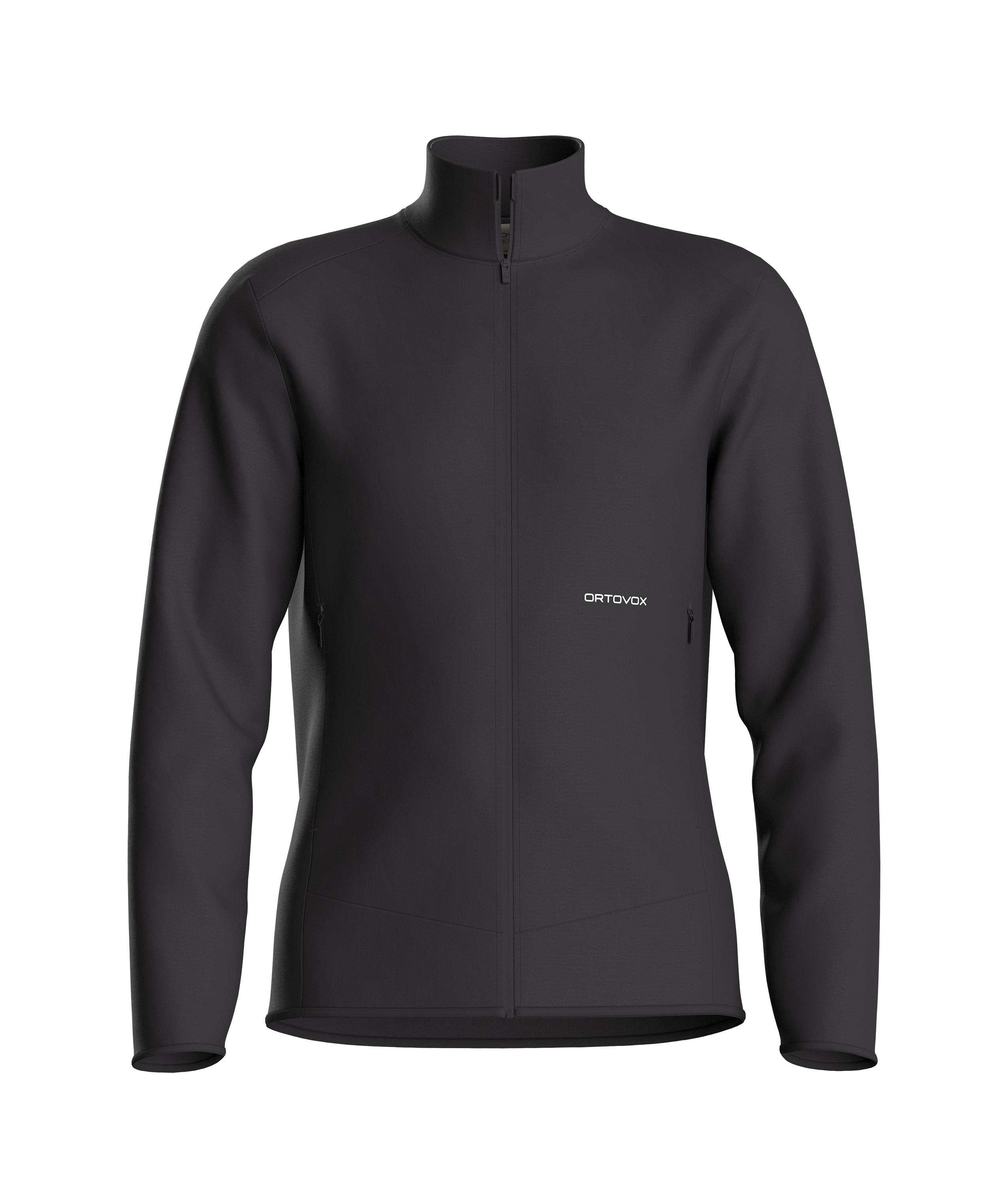 jacket, softshell, full-zip, black, front-zip