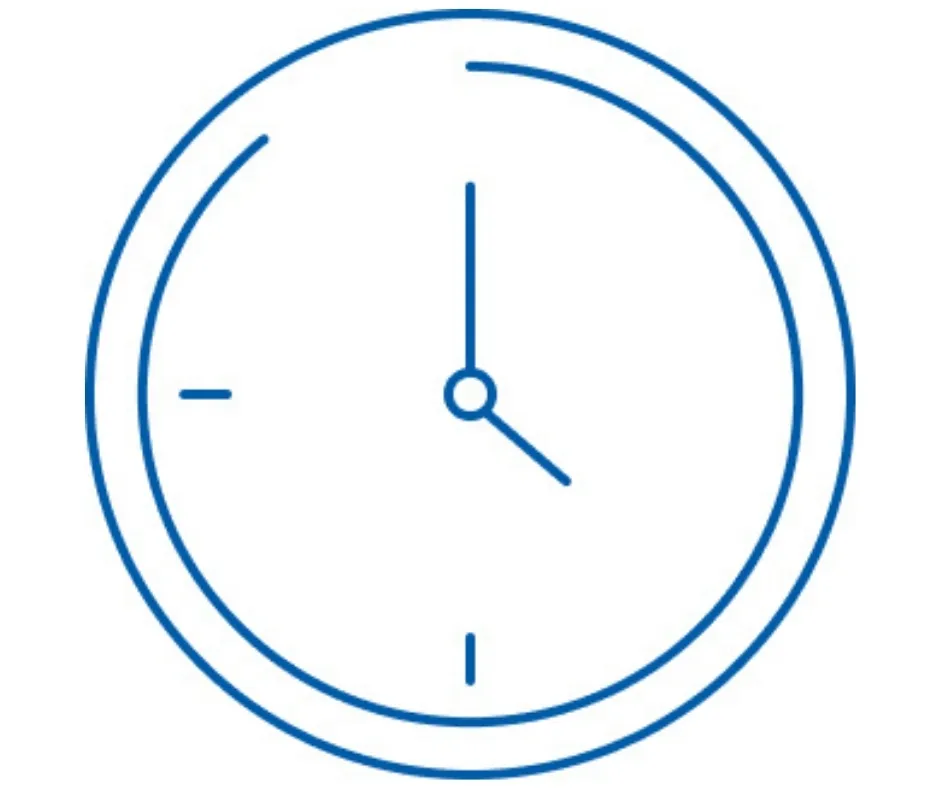 clock, wall clock, round clock, blue, dial