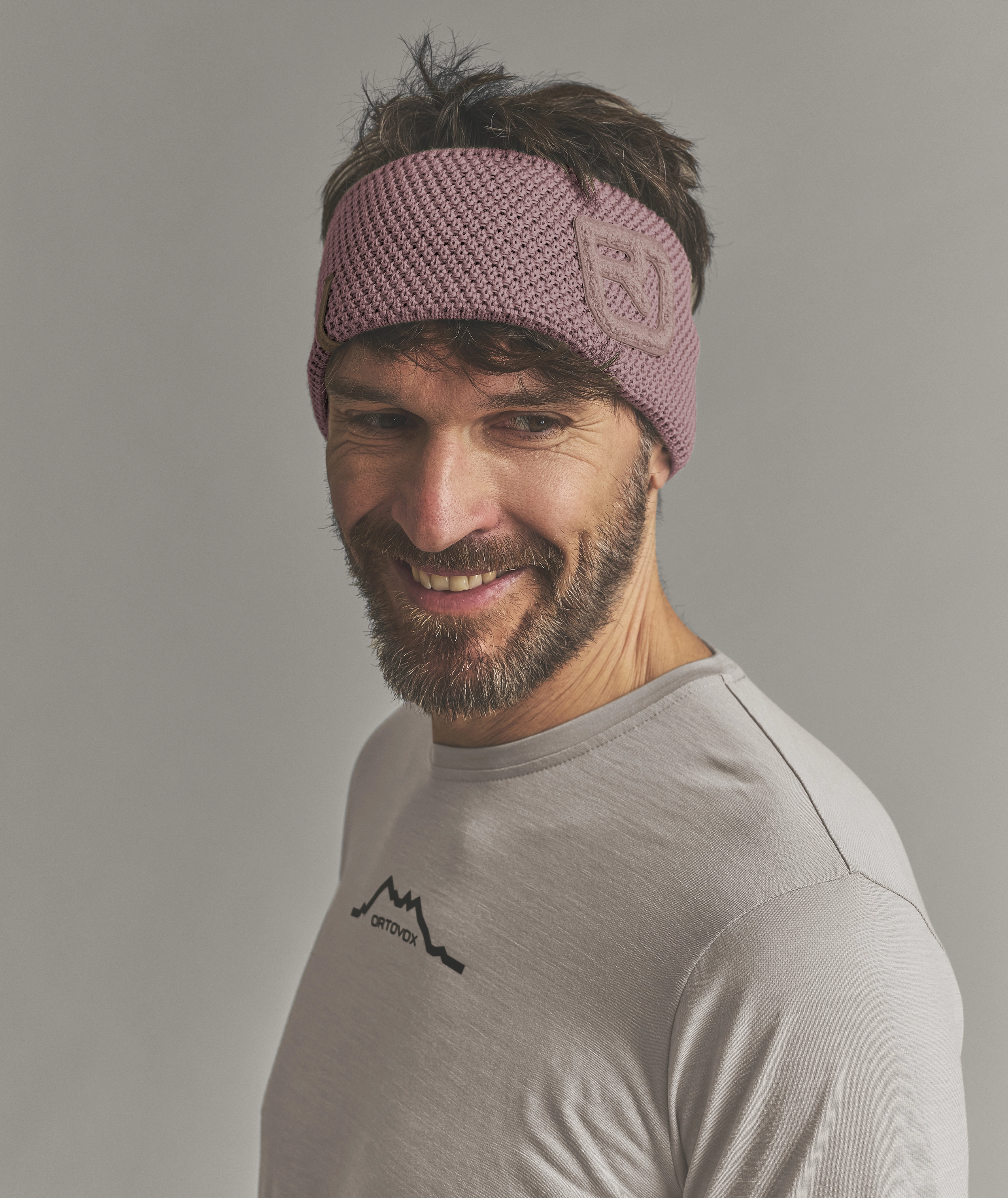 ROCK’N'WOOL HEADBAND headband, knit, pink, hairband, ski-tleece?