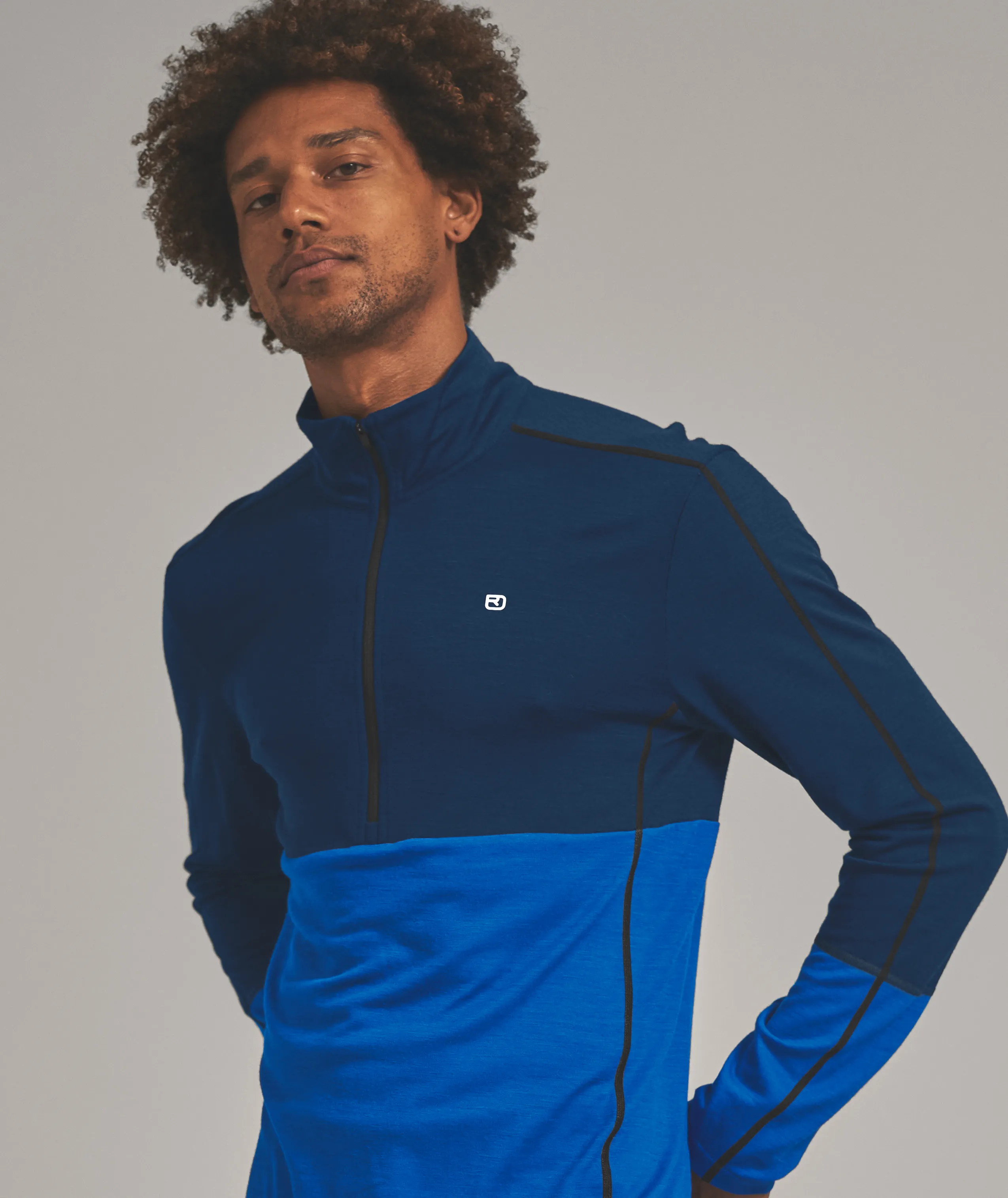 185 ROCK'N'WOOL ZIP NECK M Clothing, Long Sleeve, Sleeve, Fleece, Jacket, Clothing, Long Sleeve, Sleeve, Fleece, Jacket
