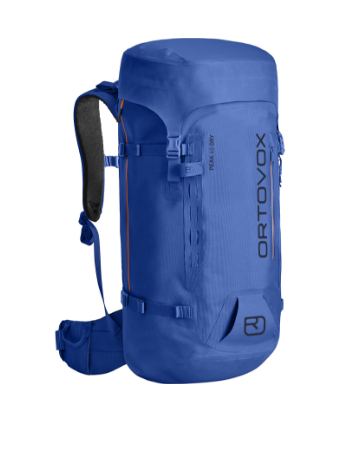 Peak-dry hiking backpack, daypack, hydration compatible, blue, adjustable straps
