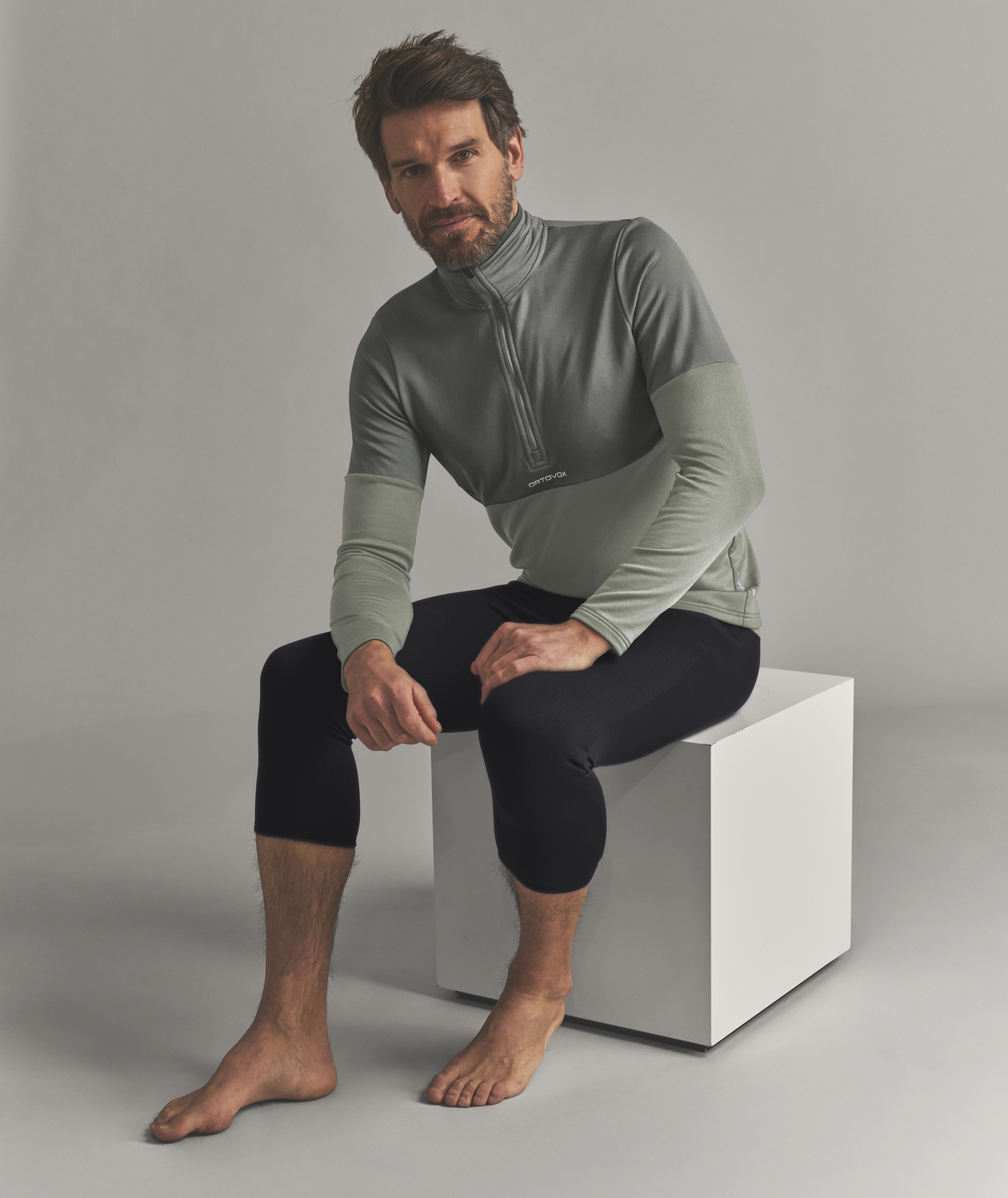 FLEECE LIGHT ZIP NECK M