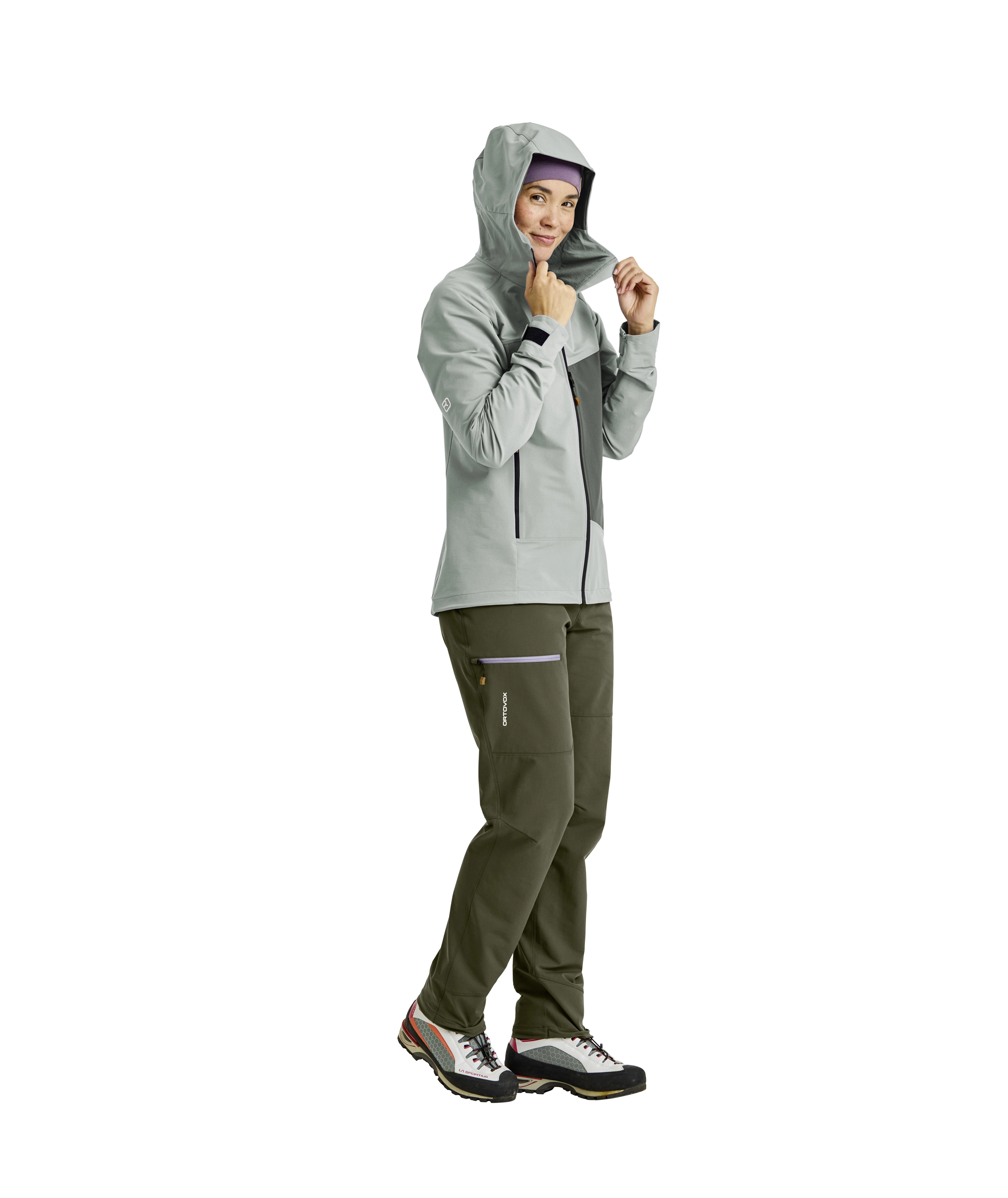 70261-63101-SECEDA_SOFTSHELL_JACKET_W-M-01.jpg 70261-63101-SECEDA_SOFTSHELL_JACKET_W-M-01.jpg, hiking jacket, softshell, hooded, olive green, cargo pants