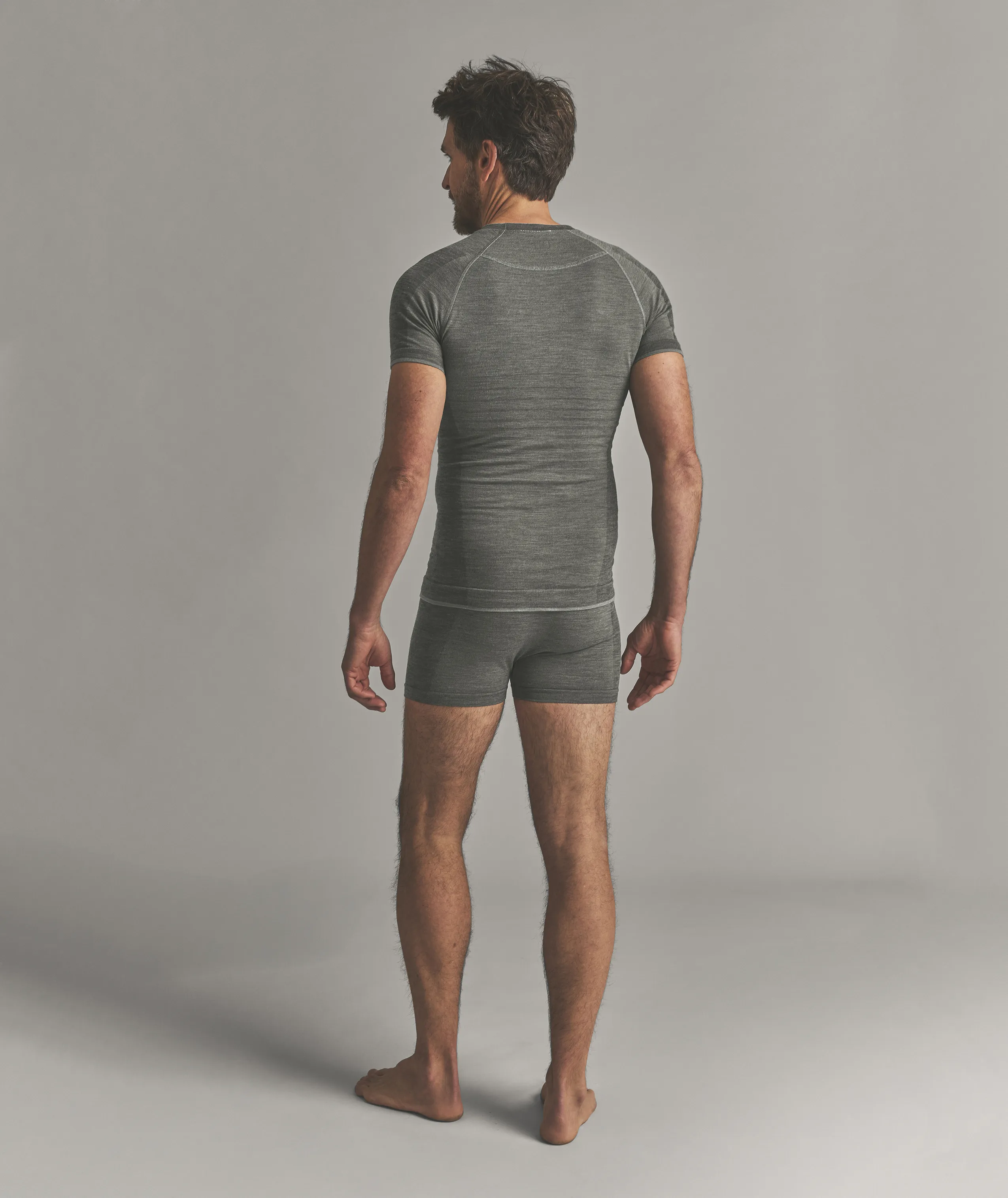 230 COMPETITION SHORT SLEEVE M undergarment, base layer, shorts, athletic wear, gray