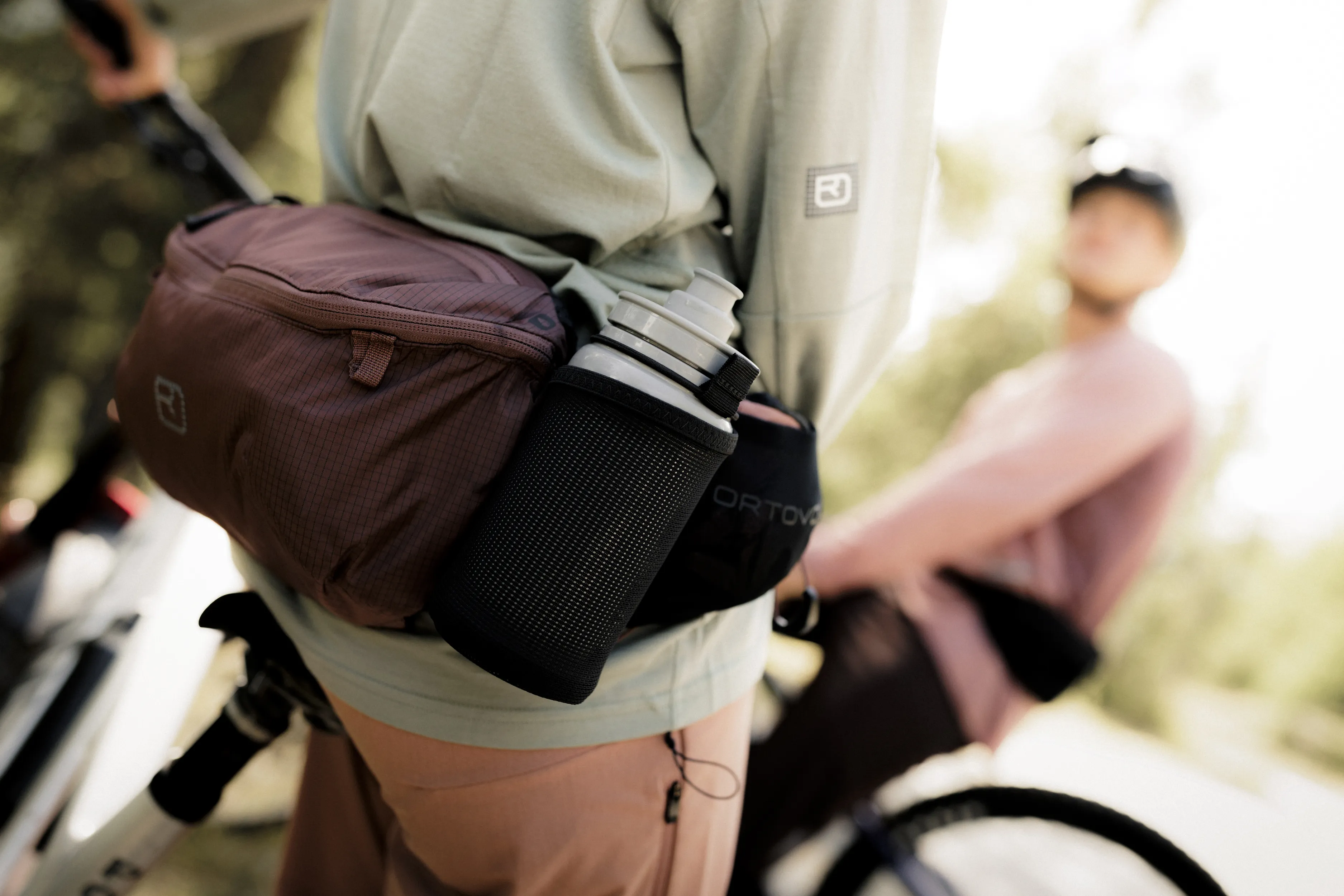 water bottle, bike saddlebag, outdoor gear, camouflage bag, hydration bottle holder