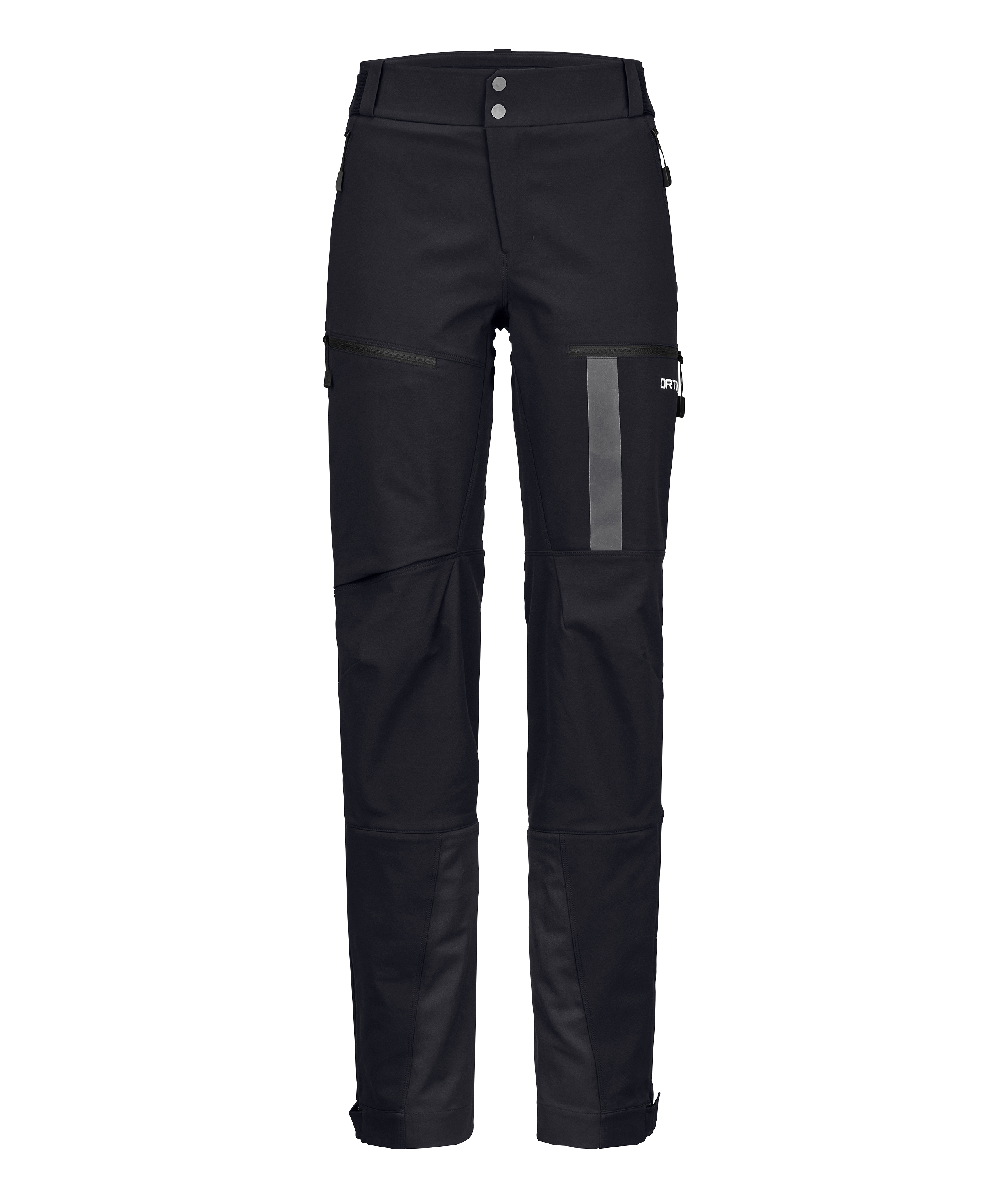 60287-91601-RESCUE_SOFTSHELL_PLUS_PANTS_W_deep_black-B-01 pants, trousers, cargo pants, black, zippers