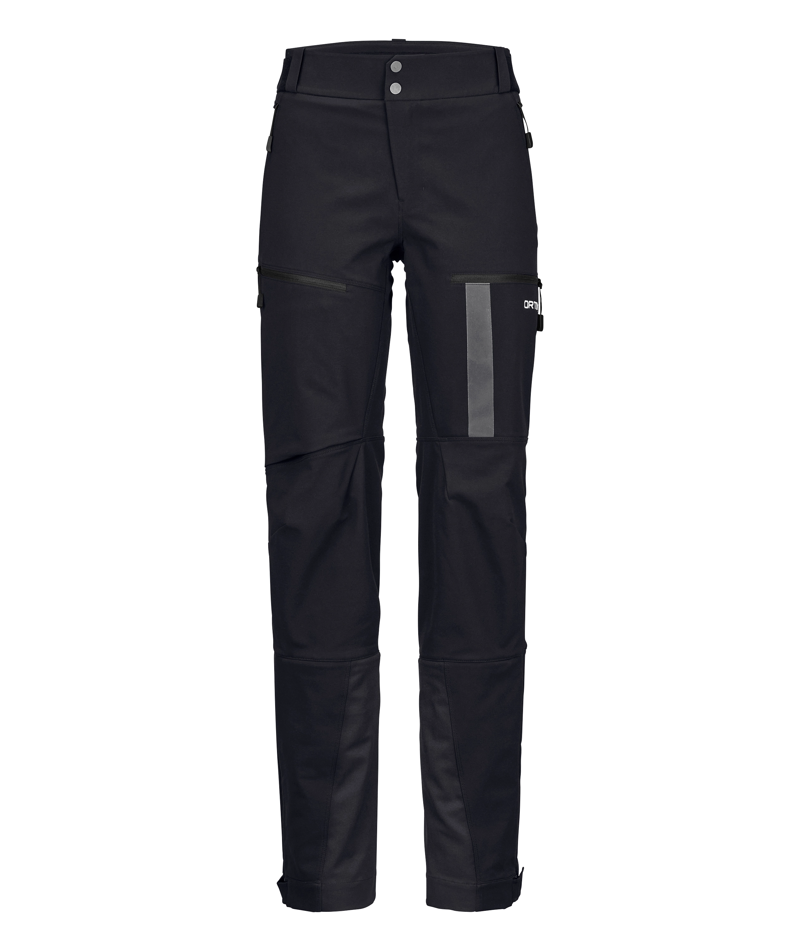 60287-91601-RESCUE_SOFTSHELL_PLUS_PANTS_W_deep_black-B-01 pants, trousers, cargo pants, black, zippers