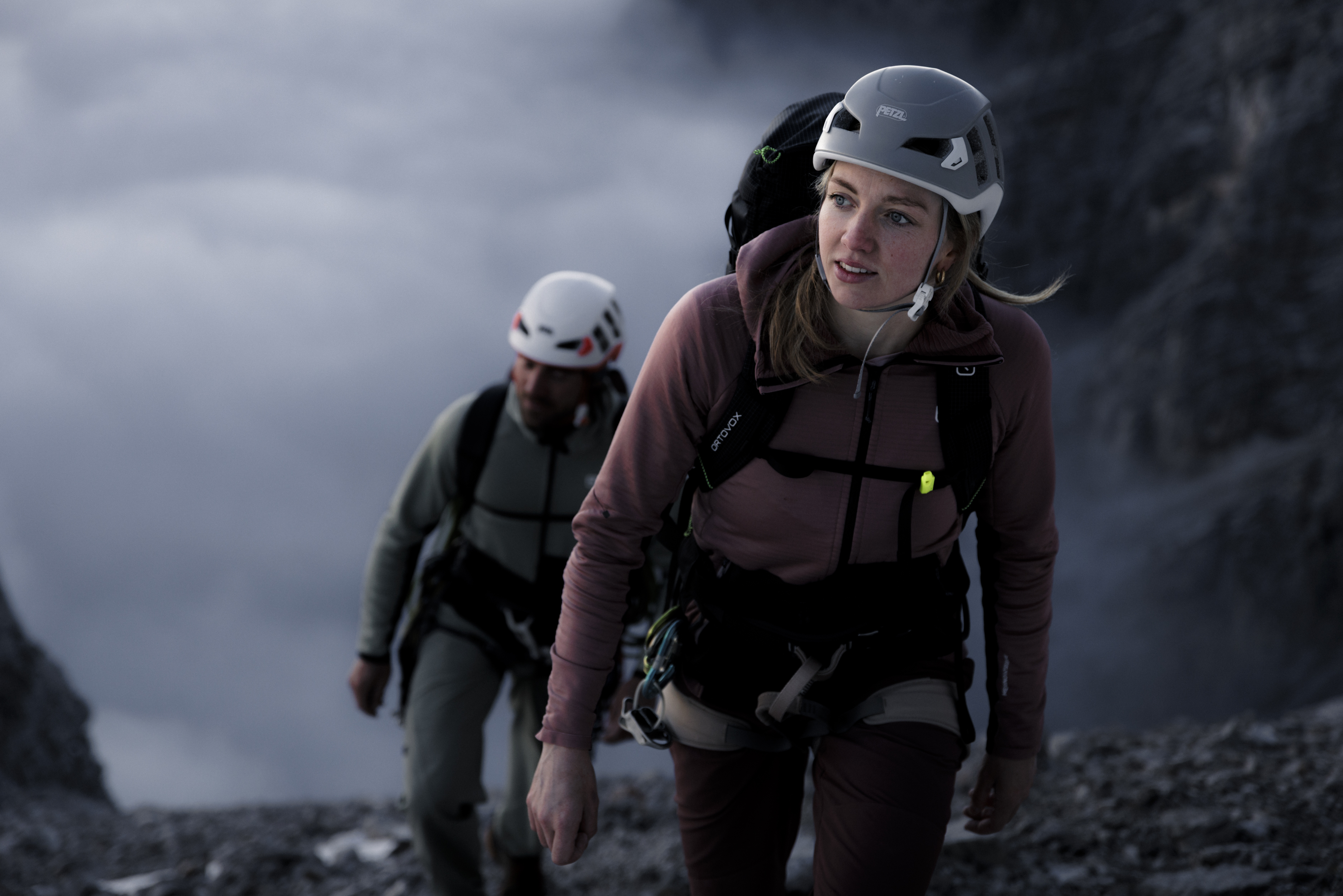 rock climbing, hiking, helmet, backpack, outdoor clothing