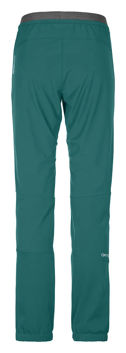 BERRINO PANTS W Clothing, Pants, Shorts, Clothing, Pants, Shorts, pants, softshell, teal, elastic-waist, zippers