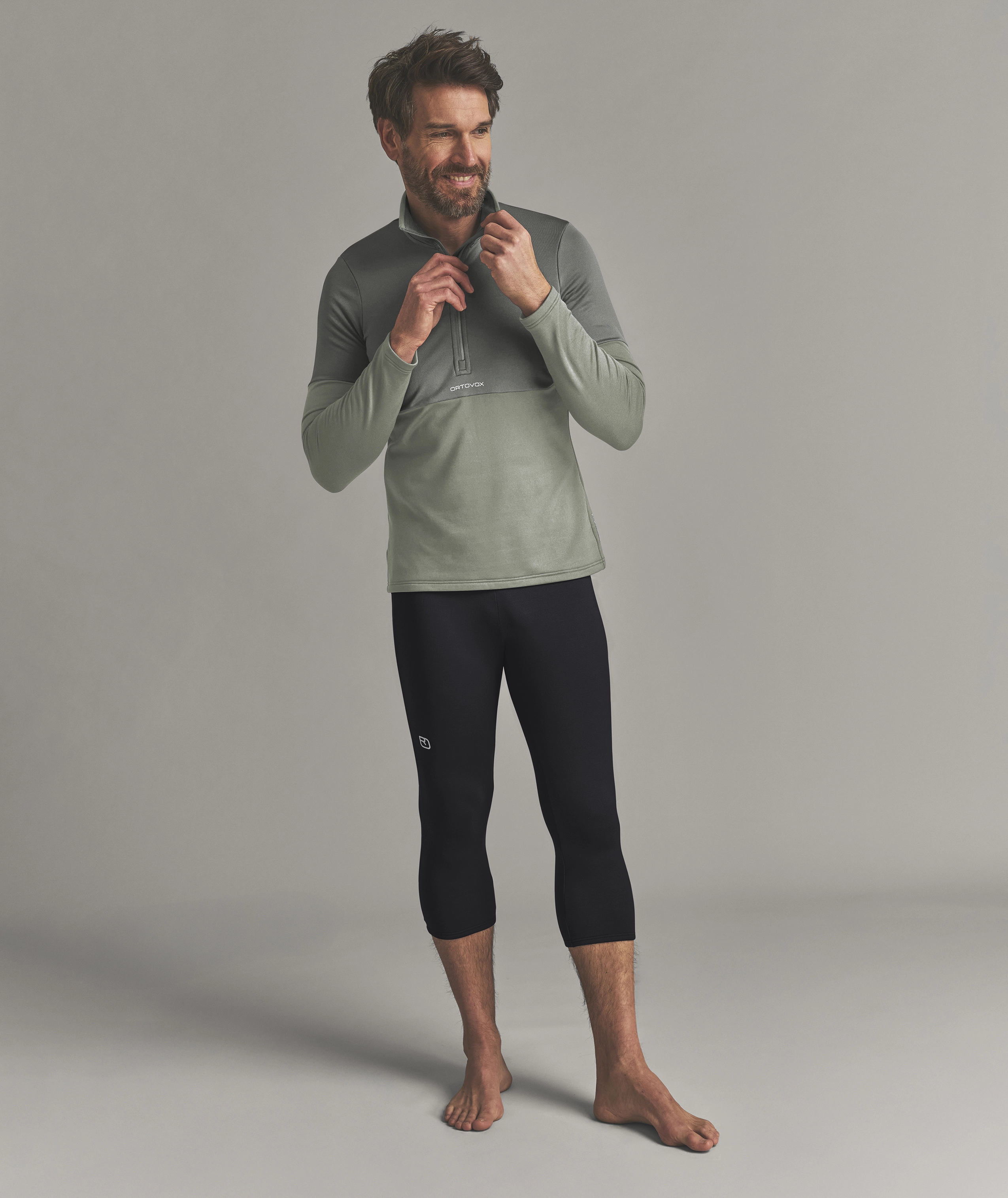 FLEECE LIGHT ZIP NECK M