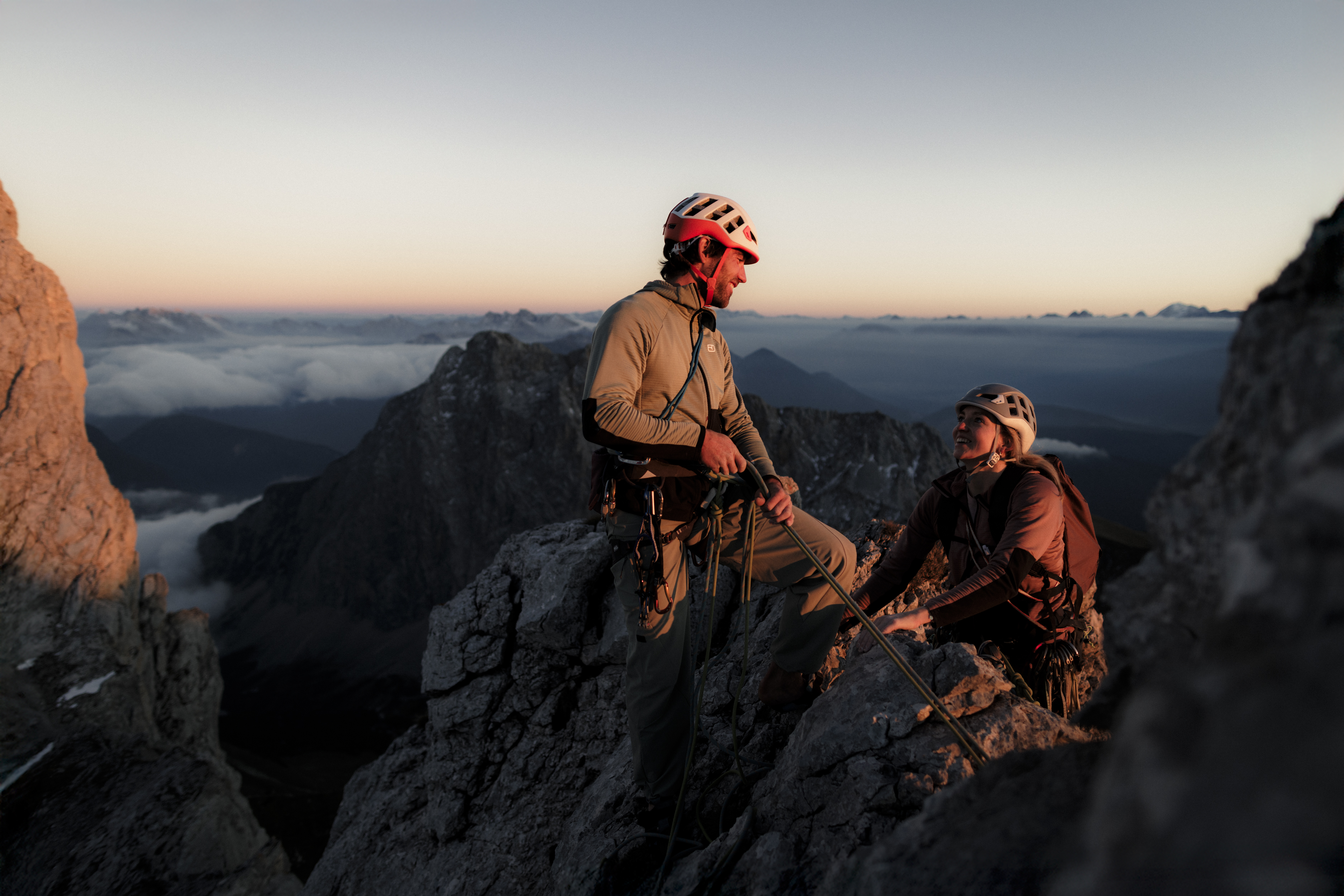 climbing, mountaineering, hiking, helmet, rope