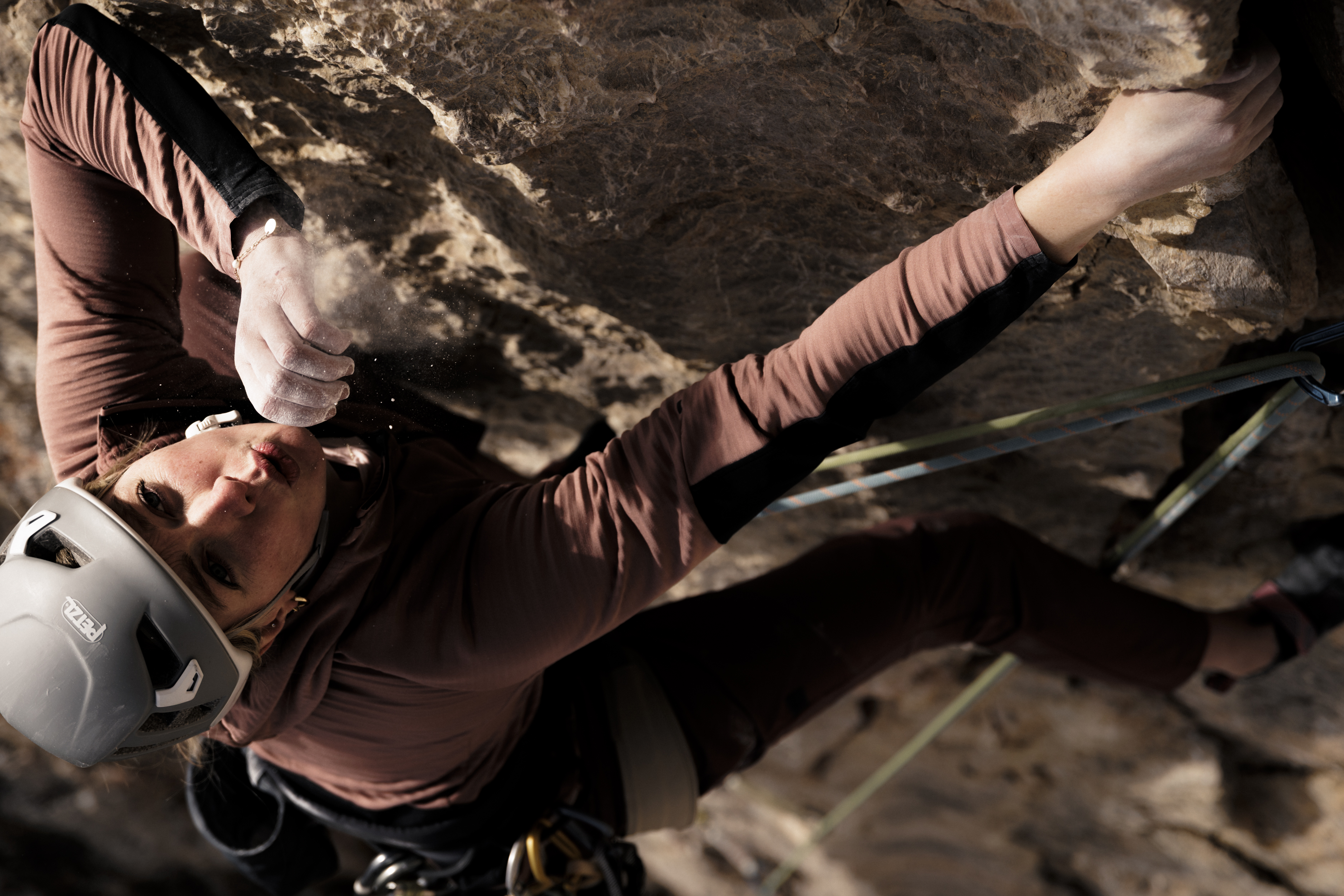 Outdoors, Person, Helmet, Climbing, Rock Climbing