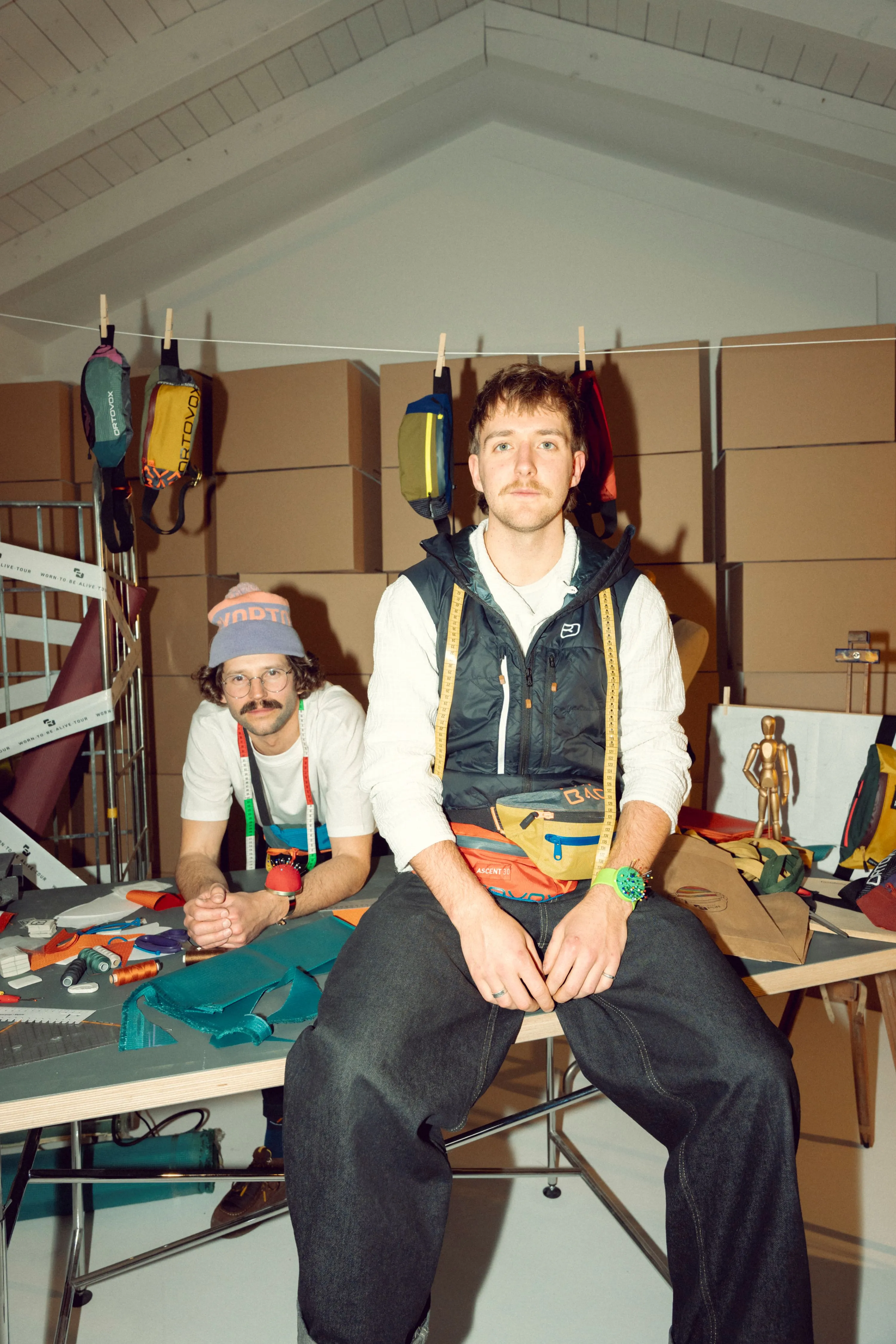 Pants, Photography, Portrait, Table, Vest