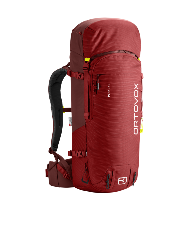 Peak-neu backpack, hiking, red, 55+L, external_helmet_hood