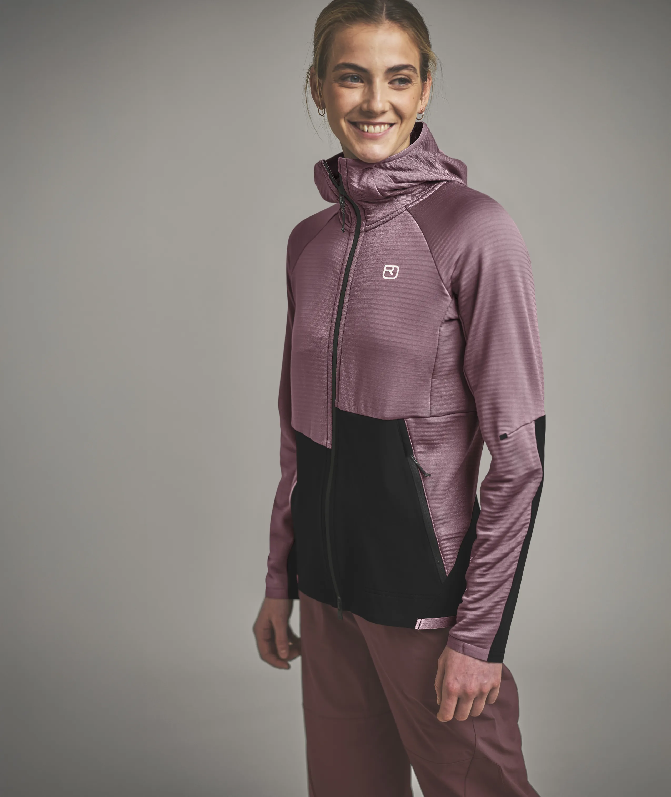 87302-35401-FLEECE_RIB_HOODY_W-D-02_1.jpg 87302-35401-FLEECE_RIB_HOODY_W-D-02_1.jpg, jacket, zipper, hooded, pink, two-tone