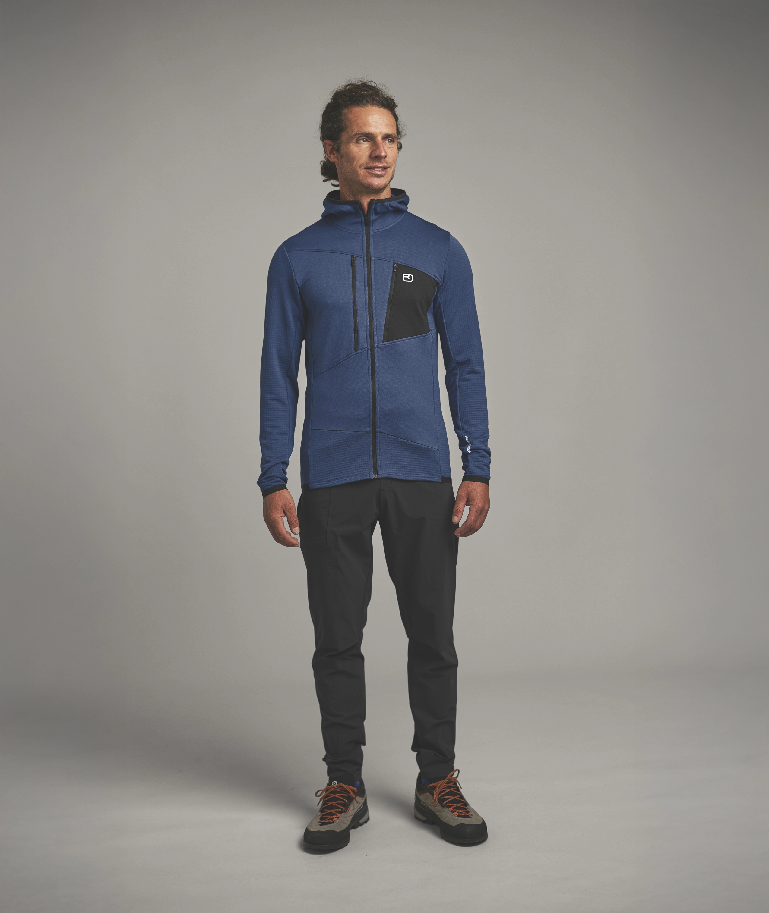 FLEECE GRID HOODY M FLEECE GRID HOODY M
