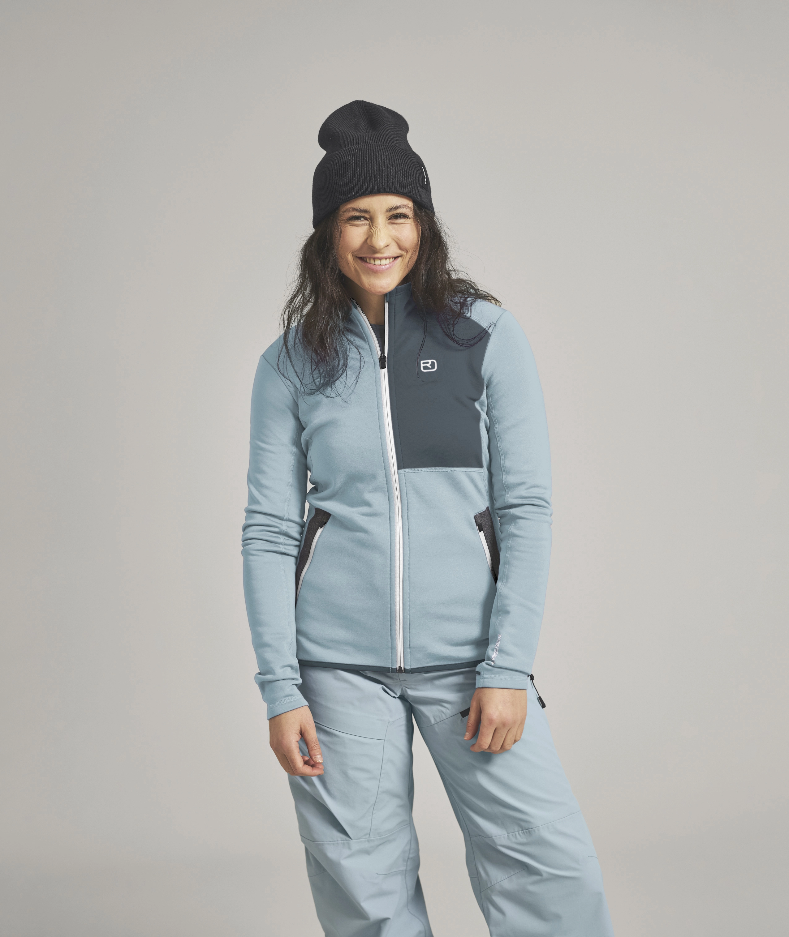 FLEECE JACKET W jacket, fleece, zipper, beanie, pants