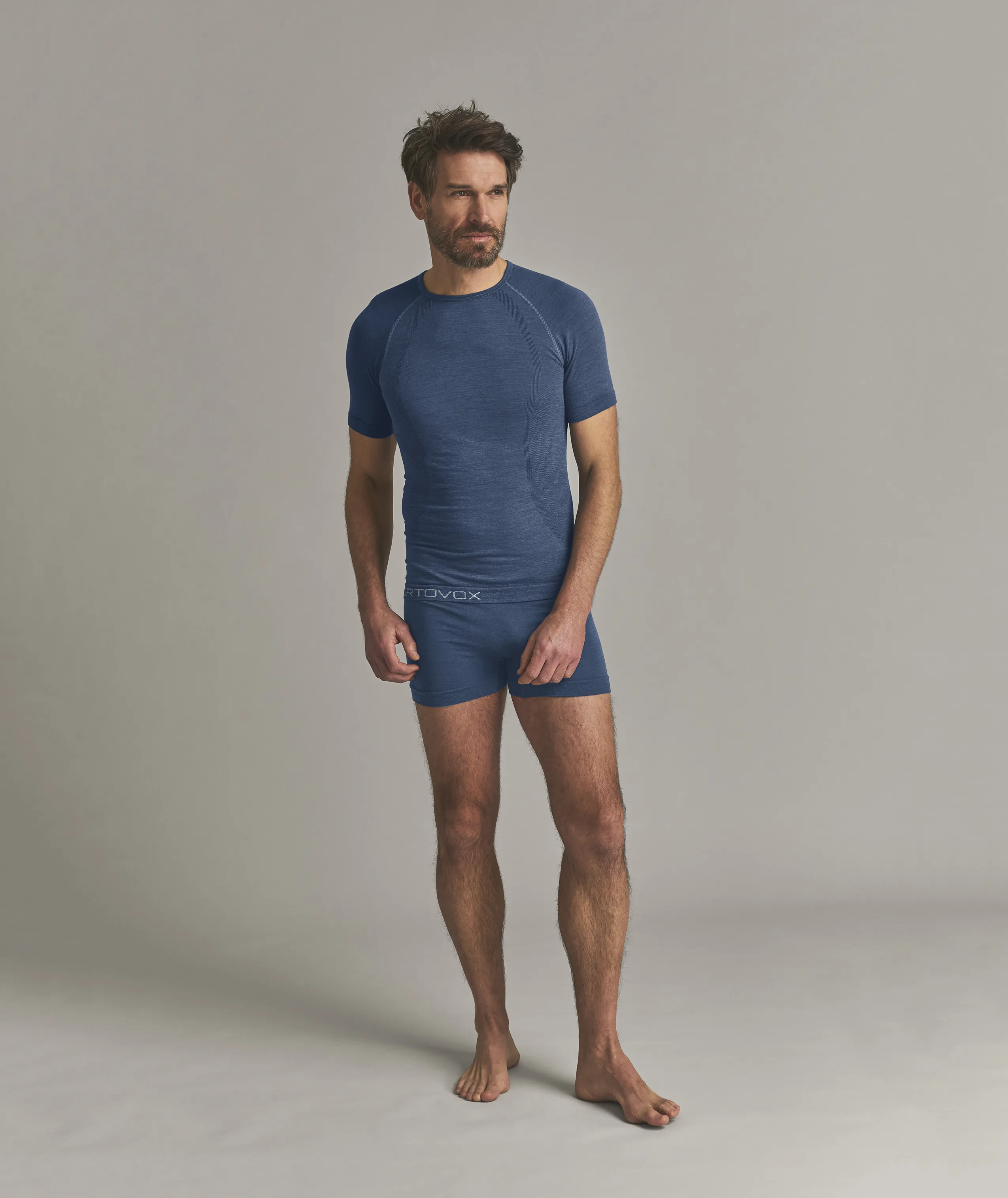 120 COMP LIGHT SHORT SLEEVE M tshirt, shorts, men, blue, activewear