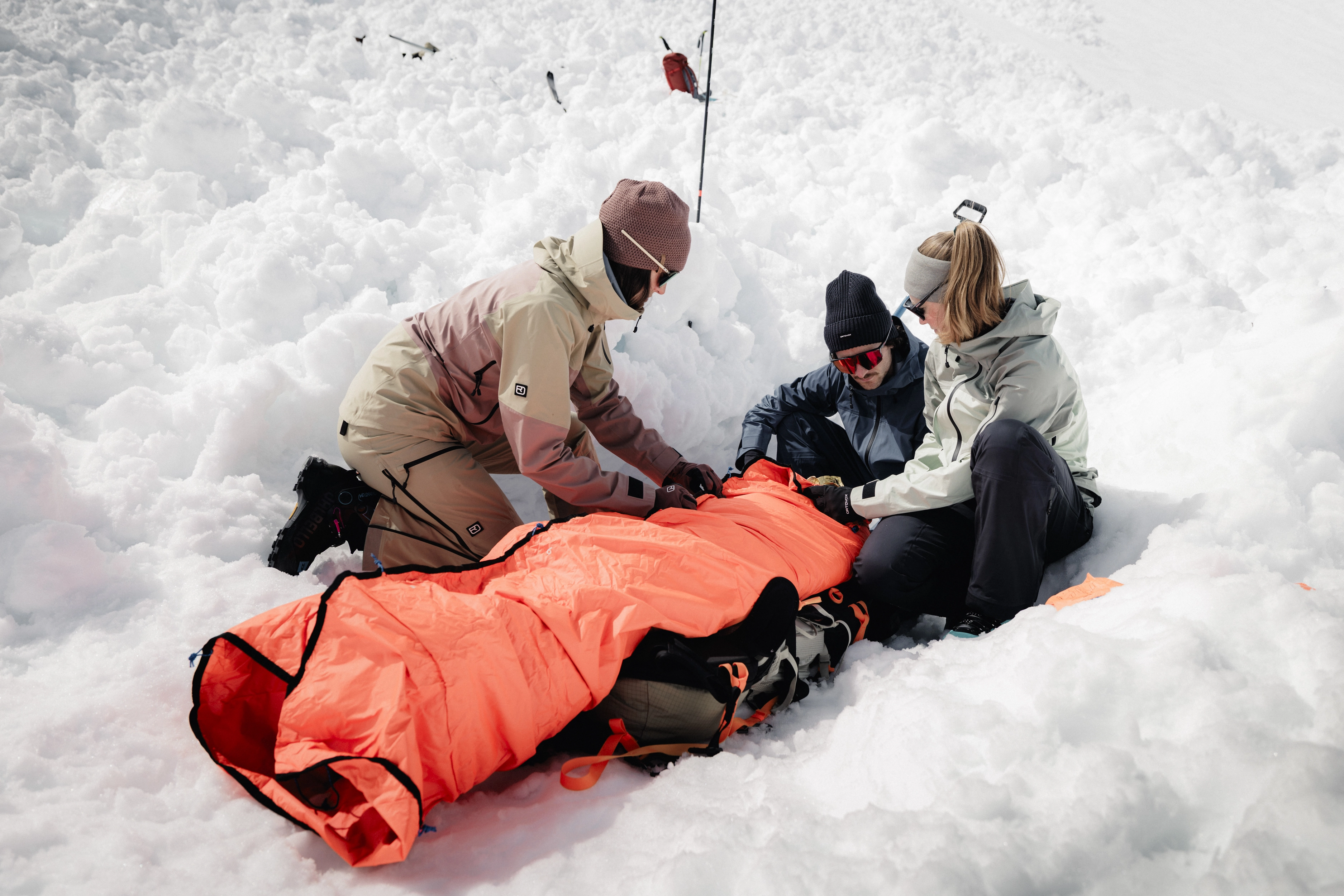 snow, mountain, emergency, safety gear, rescue bag, snow, ski gear, rescue, snow gear, outdoor clothing