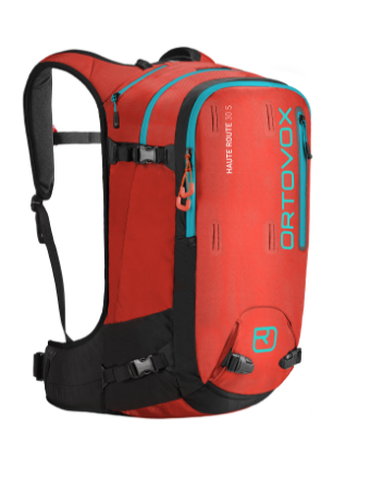 Haute Route 1 backpack, hydration, red, outdoor, rolltop