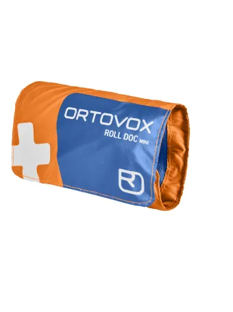 roll-up pouch, first aid pouch, medical kit, orange blue, ORTOVOX