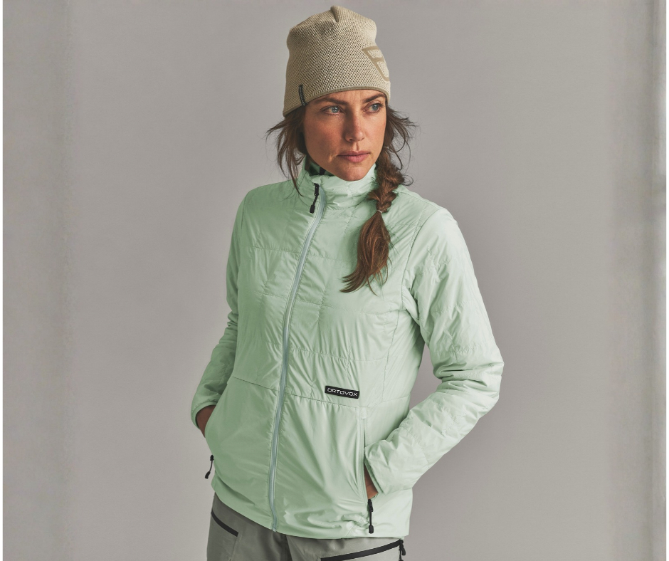 ORTOVOX_Insulation_Teaser_Image_Mobile jacket, puffer, mint, zipper, hoodless?