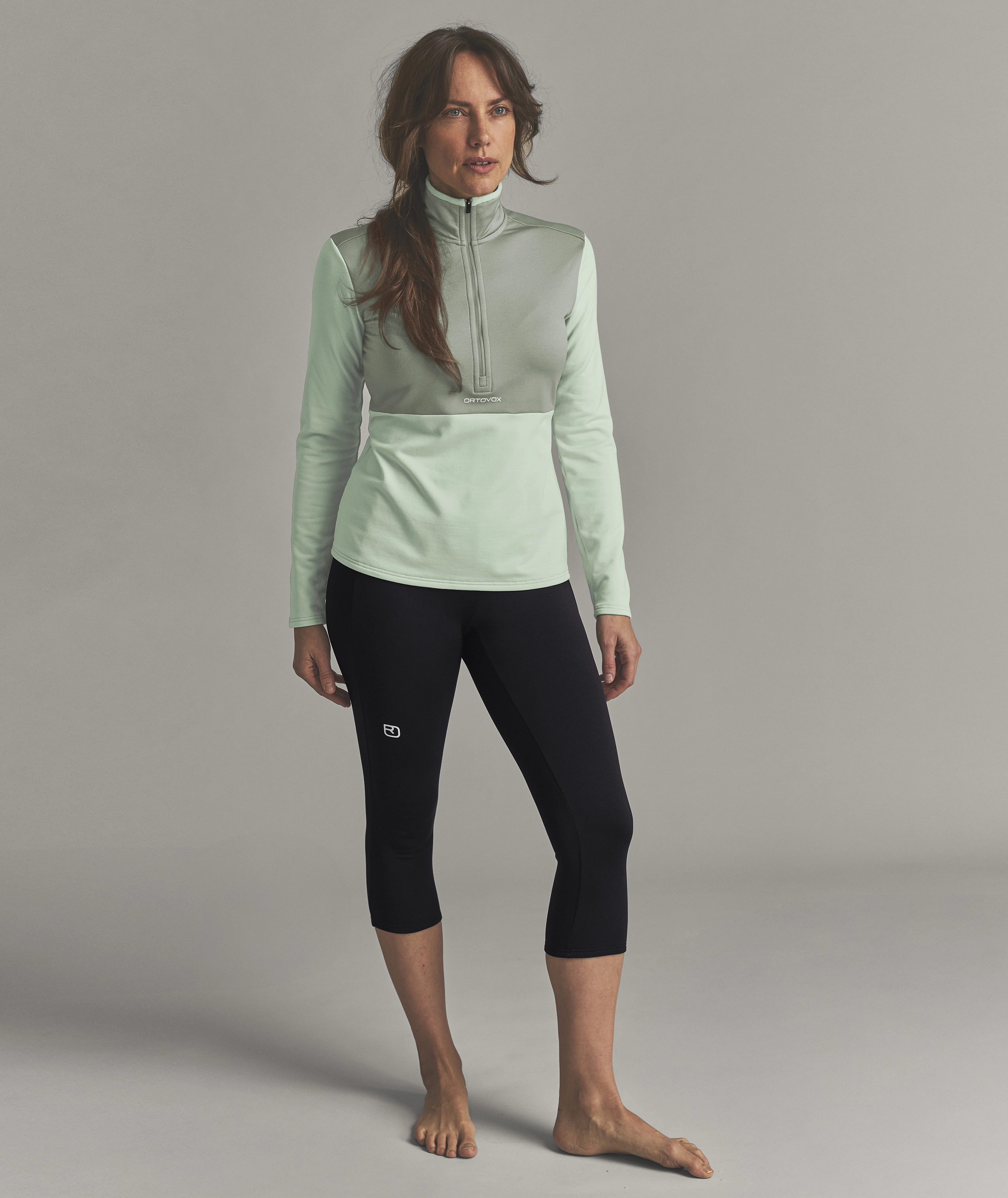 FLEECE LIGHT ZIP NECK W