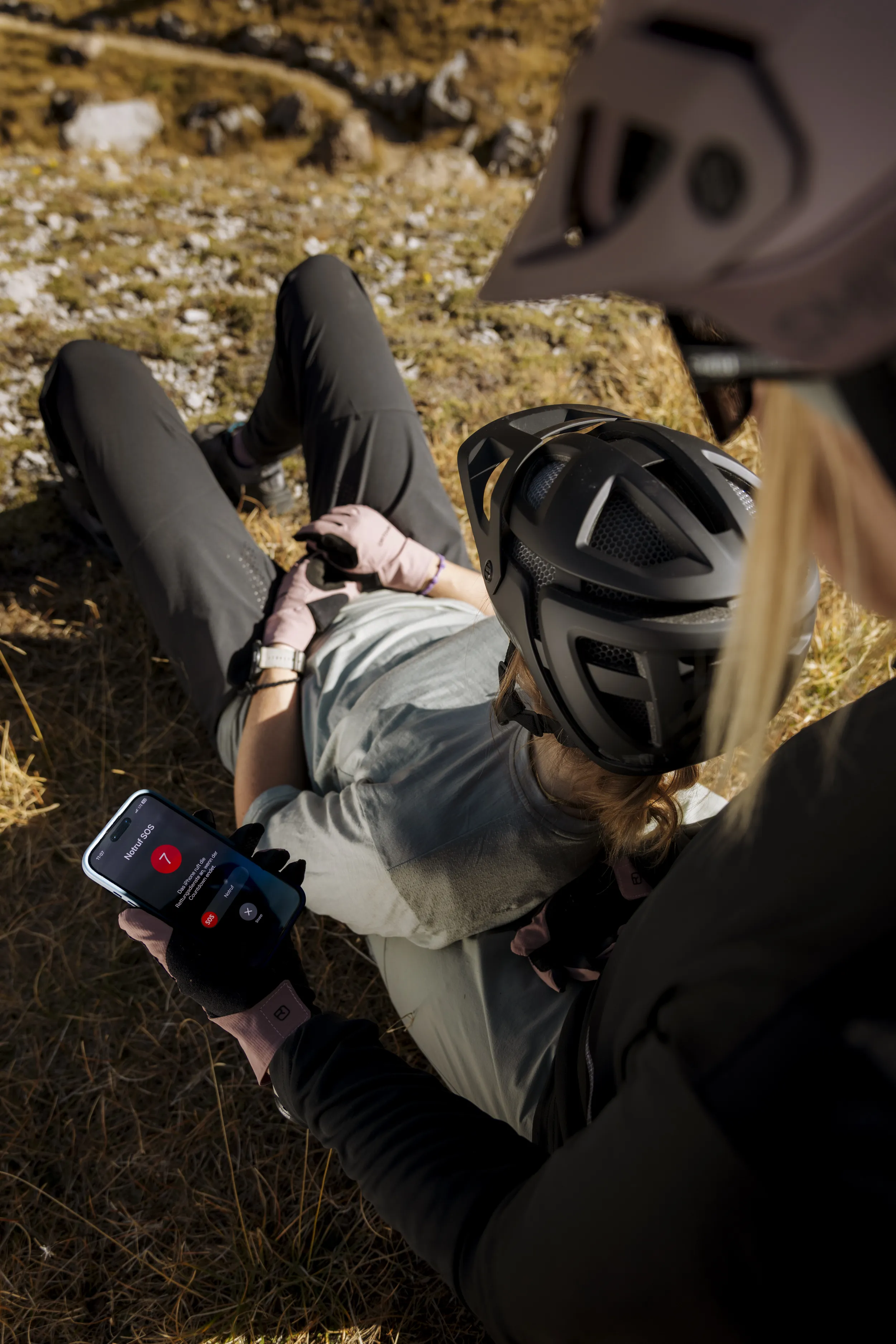 bike, helmet, gloves, mountain, phone