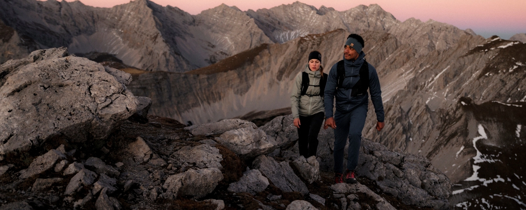 ORTOVOX_Header_Transitional_Styles_w2627_Desktop mountain, hiking, outdoor, rock, two people