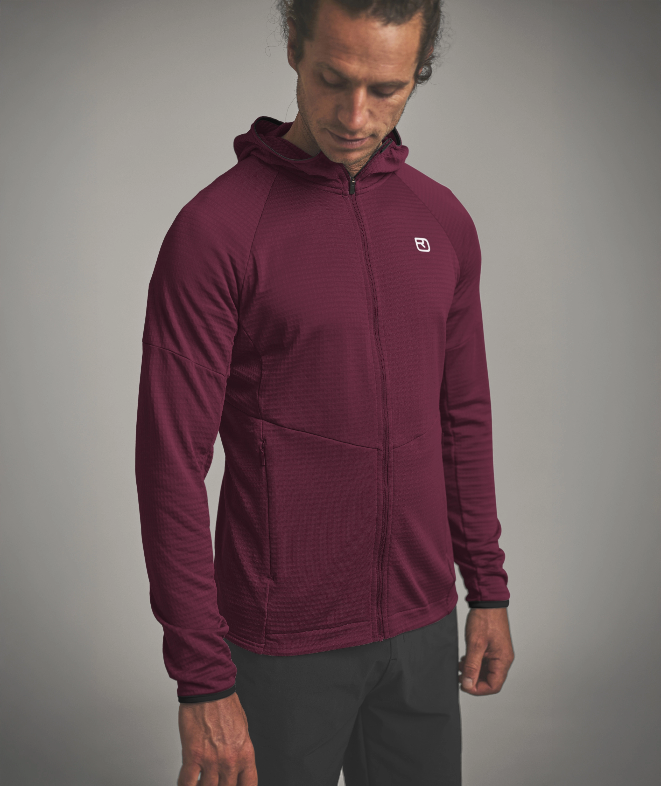 87105-36201-FLEECE_LIGHT_GRID_HOODY_M-D-02.jpg, hoodie, zip-up, burgundy, long-sleeve, panelled