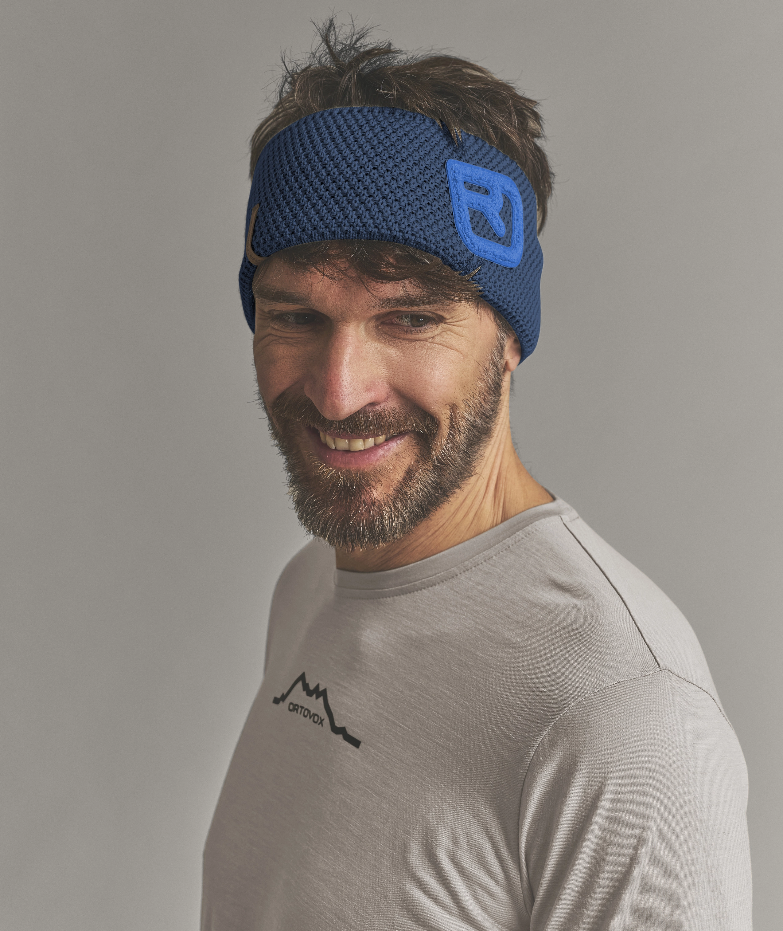 ROCK’N'WOOL HEADBAND headband, knit, blue, ear warmer, athletic