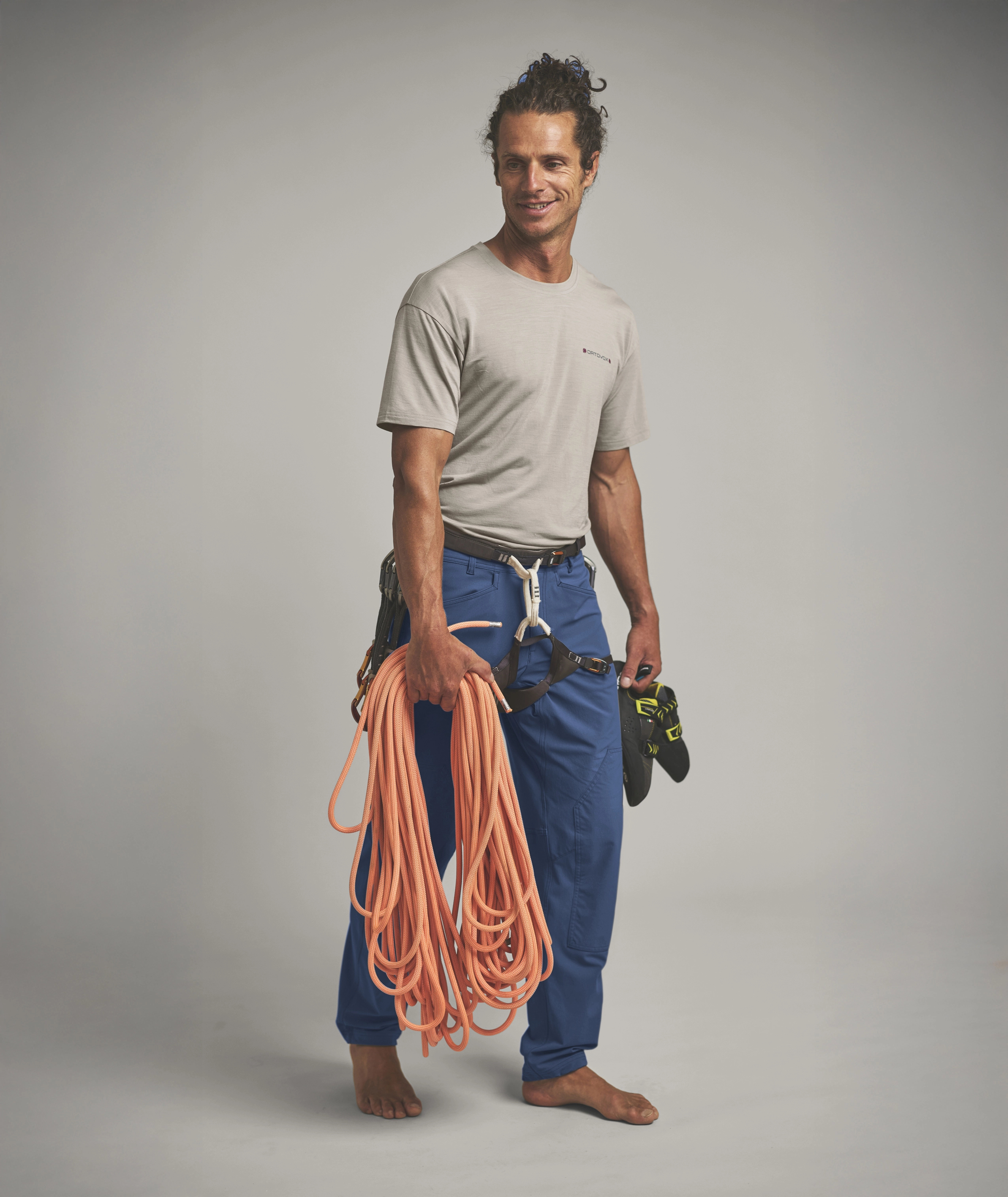 AFFINITY PLUS PANTS M climbing, rope, rope coil, t-shirt, pants