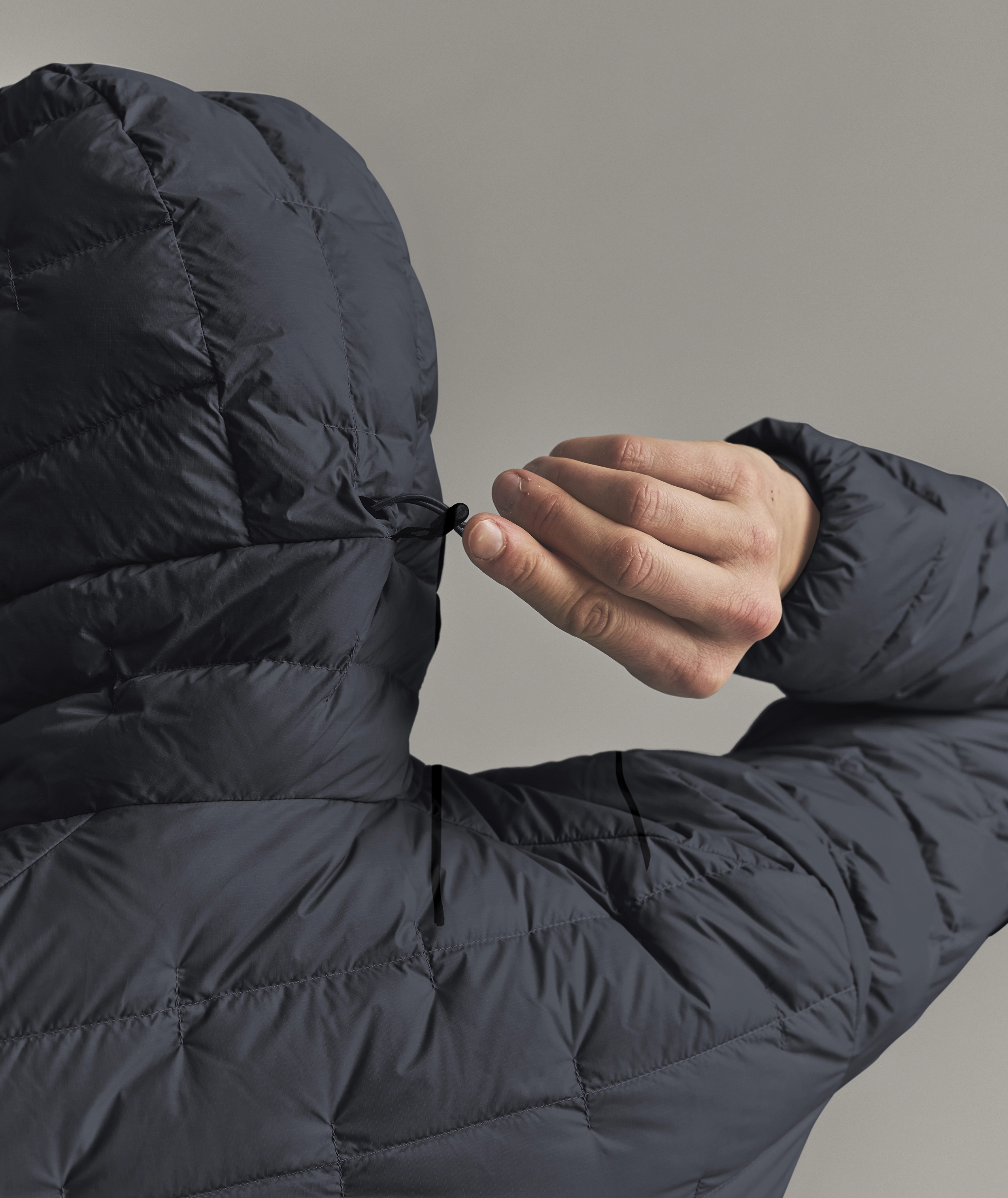 DOWNWOOL 180 HOODED JACKET W