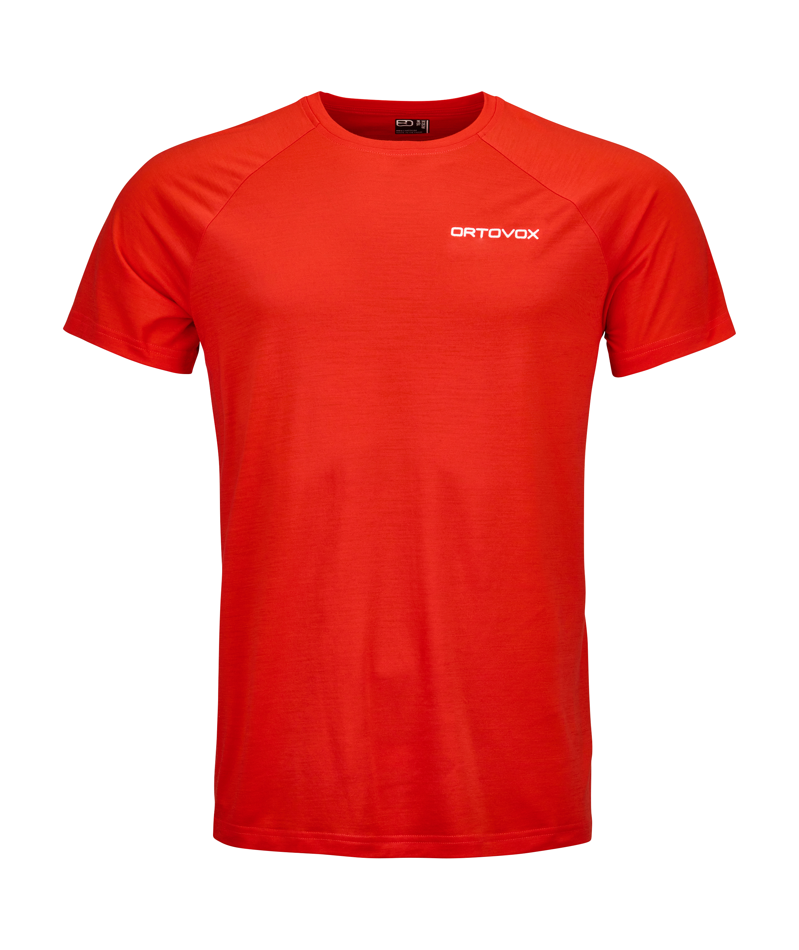 84084-36101-RESCUE_150_COOL_TS_M_rescue_red-B-01 t-shirt, short sleeve, red, logo text, crew neck