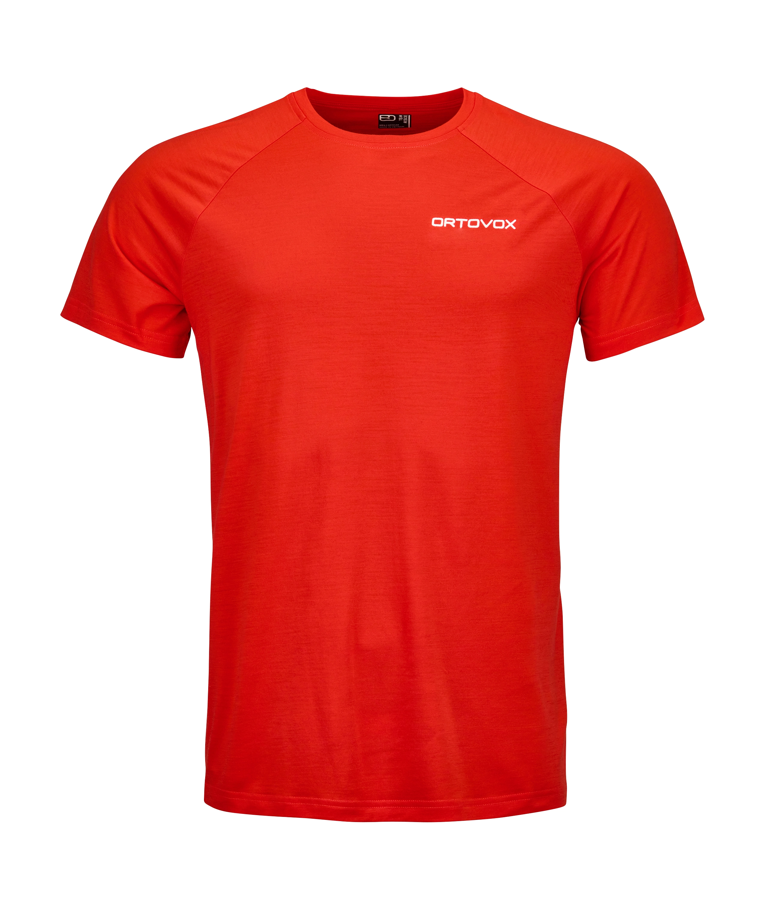 84084-36101-RESCUE_150_COOL_TS_M_rescue_red-B-01 t-shirt, short sleeve, red, logo text, crew neck