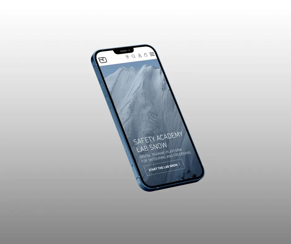 smartphone, blue, mountain, snow, screen