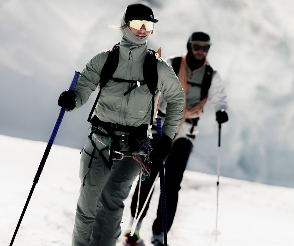 snow, skiing, hiking, mountain, outdoor