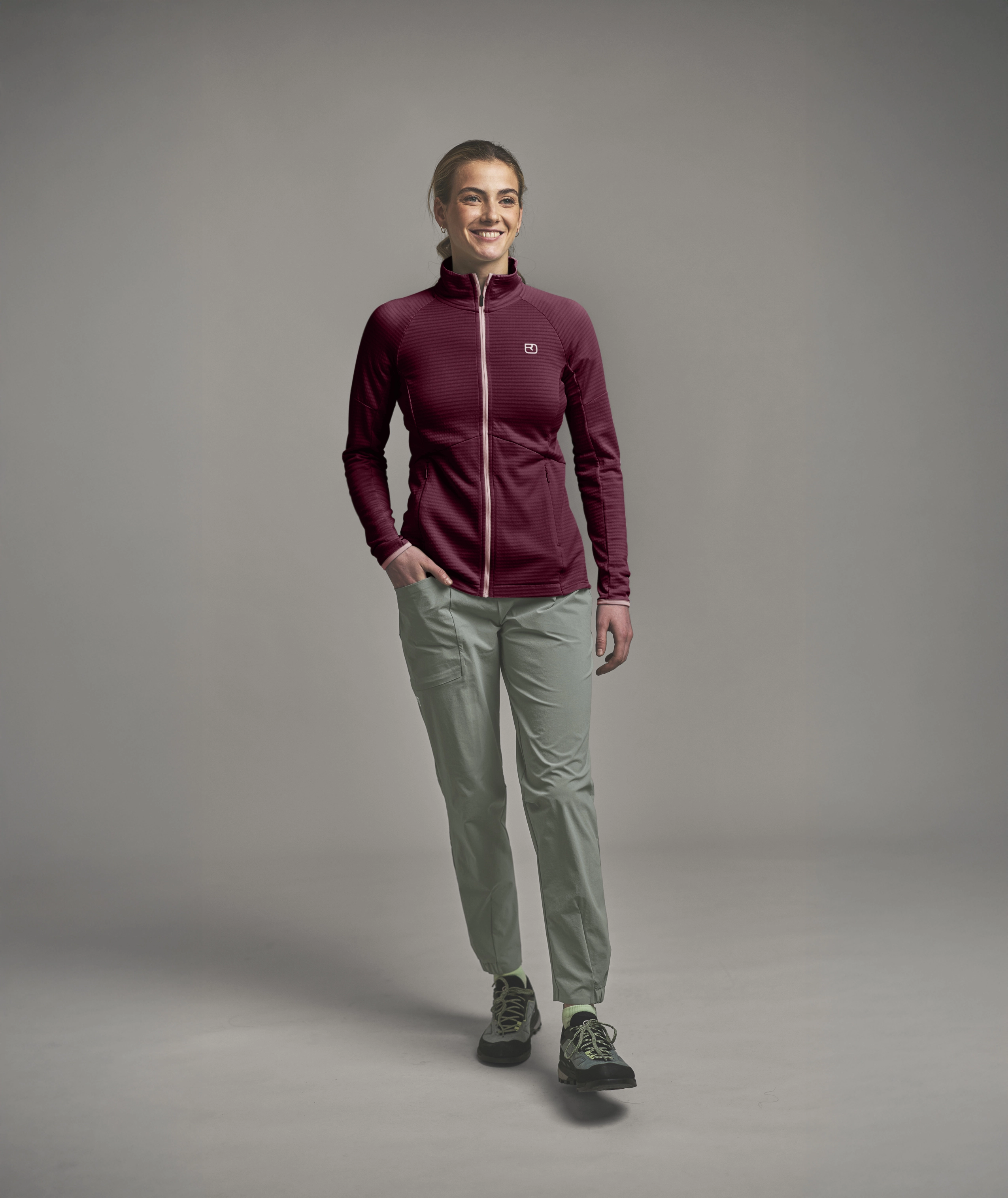 FLEECE LIGHT GRID JACKET W FLEECE LIGHT GRID JACKET W