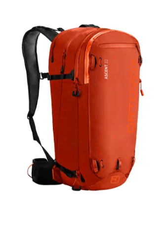 backpack, orange, hydration-pack, outdoor, straps